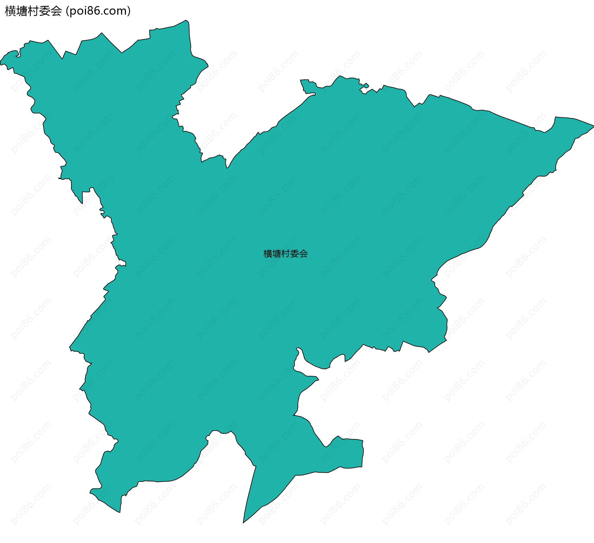 横塘村委会边界地图