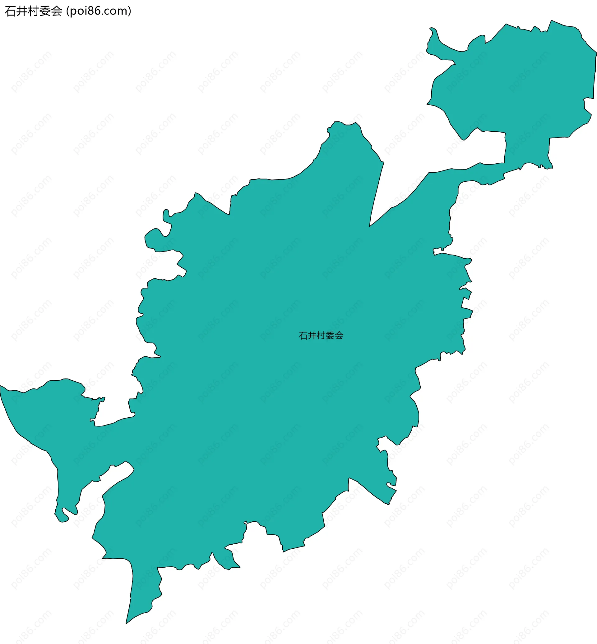 石井村委会边界地图