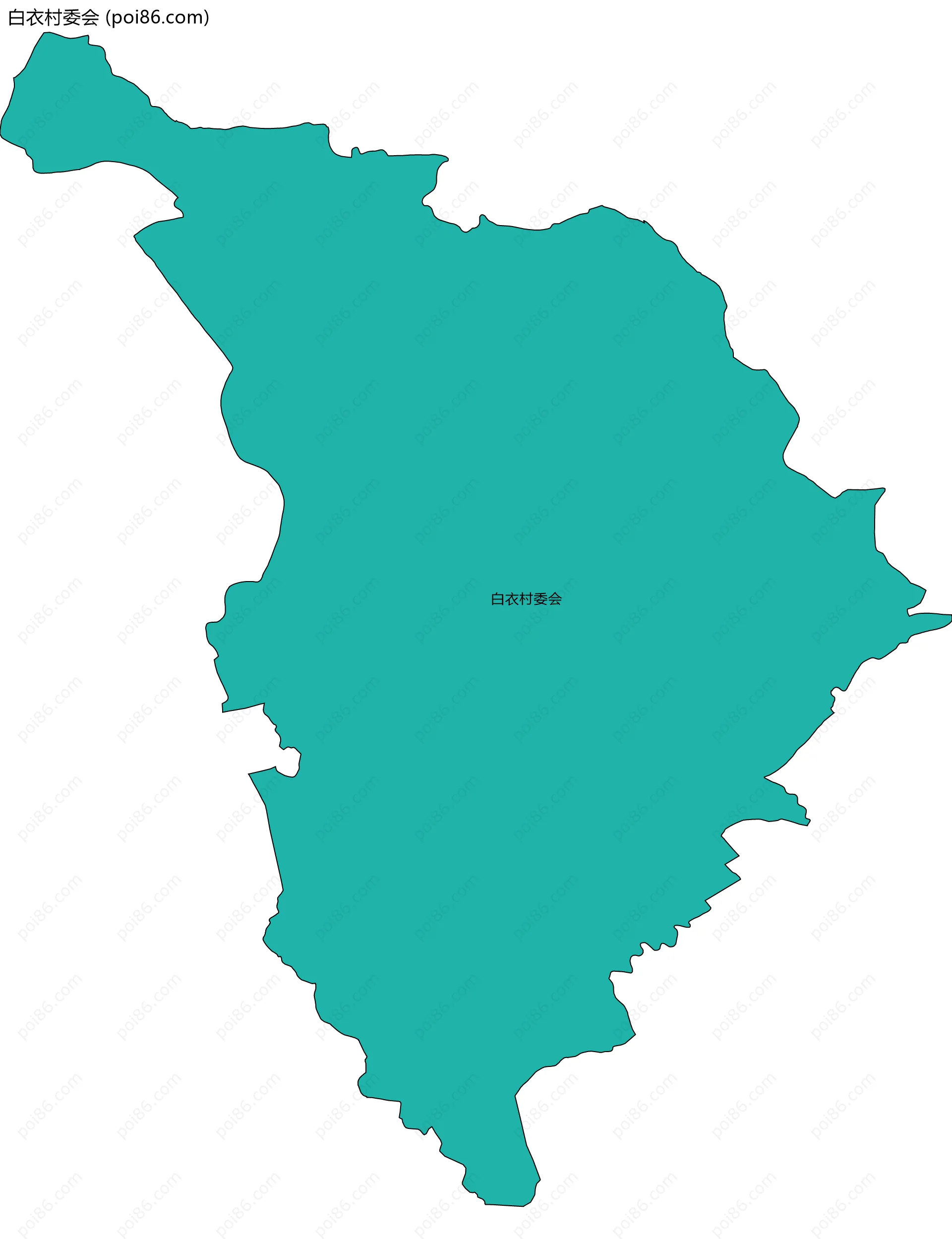 白衣村委会边界地图