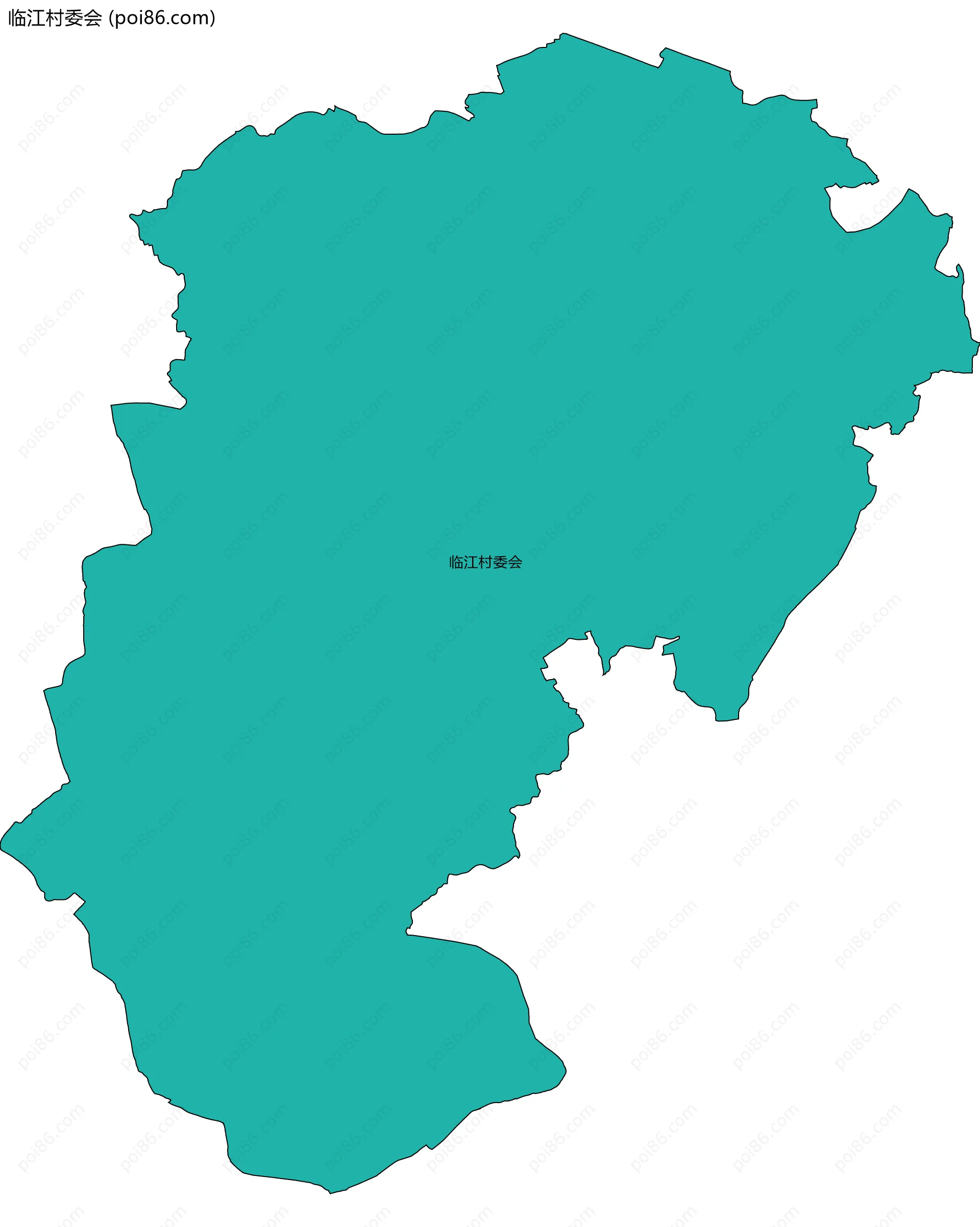 临江村委会边界地图