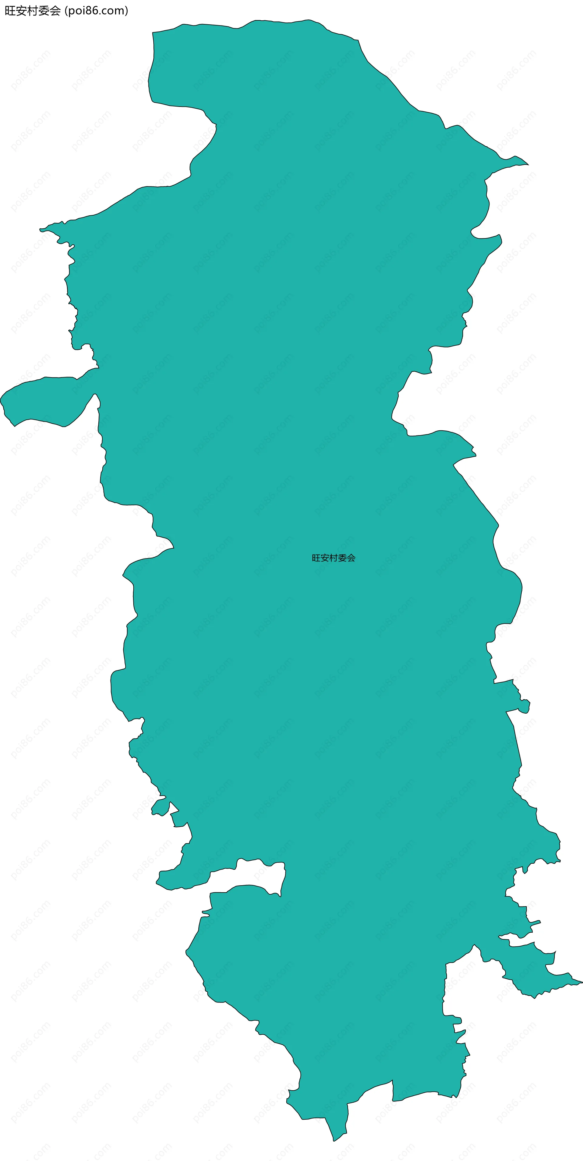 旺安村委会边界地图