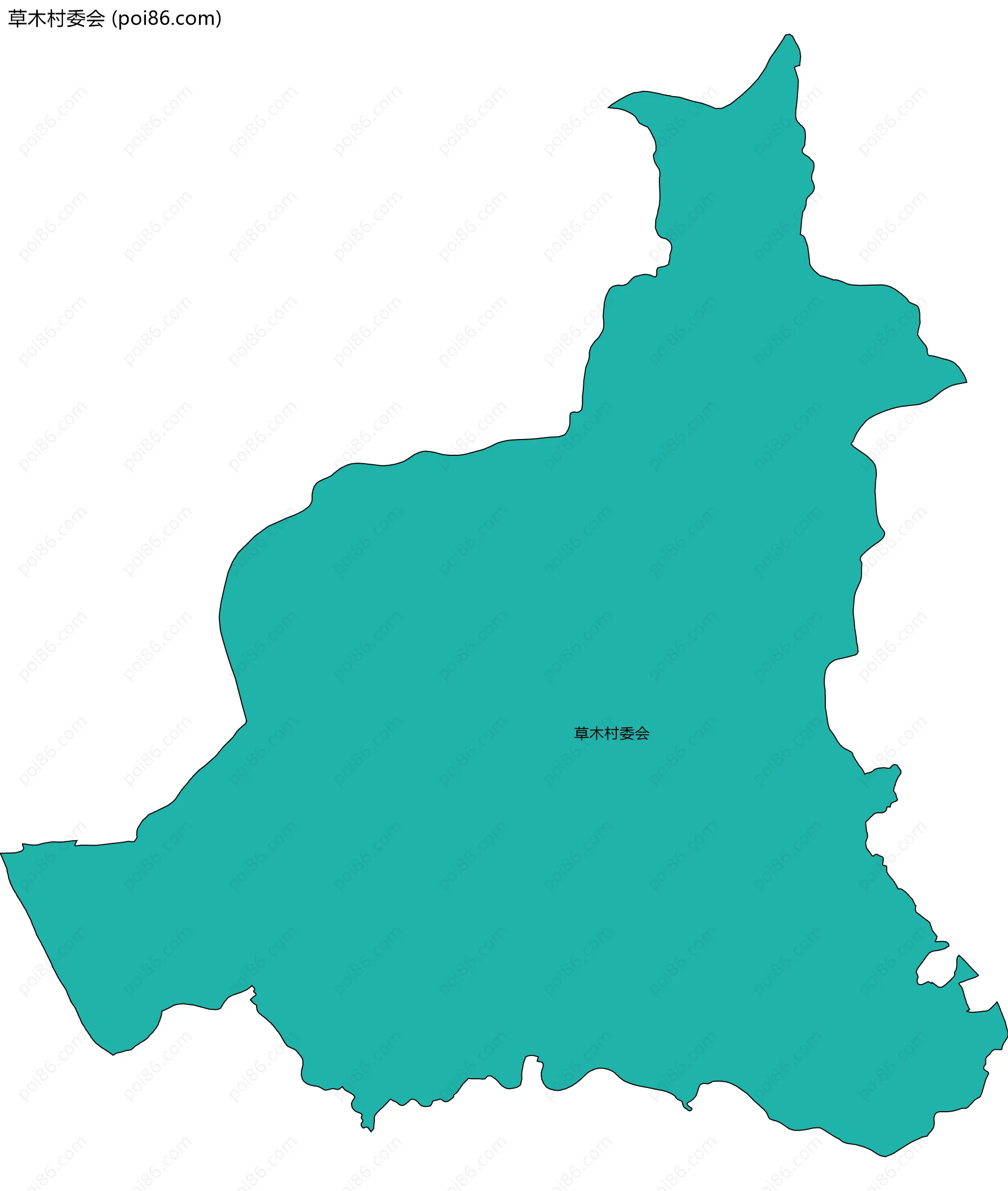 草木村委会边界地图