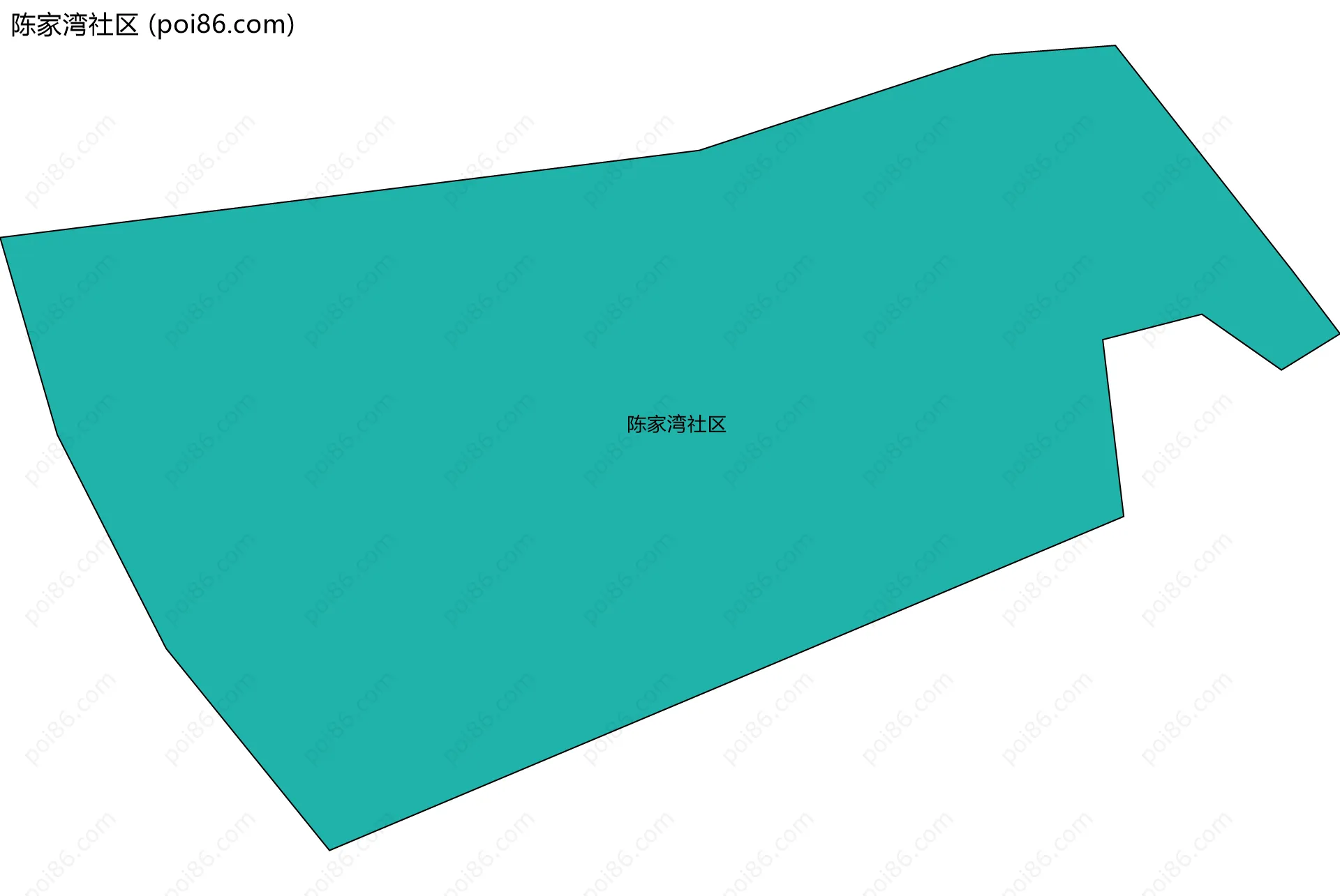 陈家湾社区边界地图
