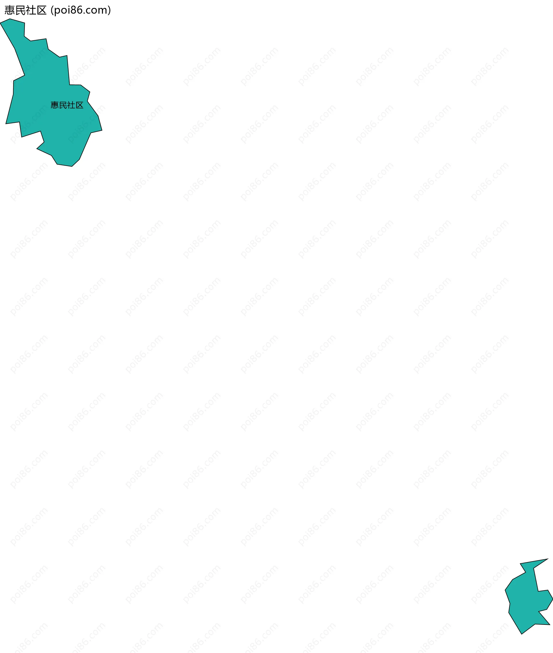 惠民社区边界地图