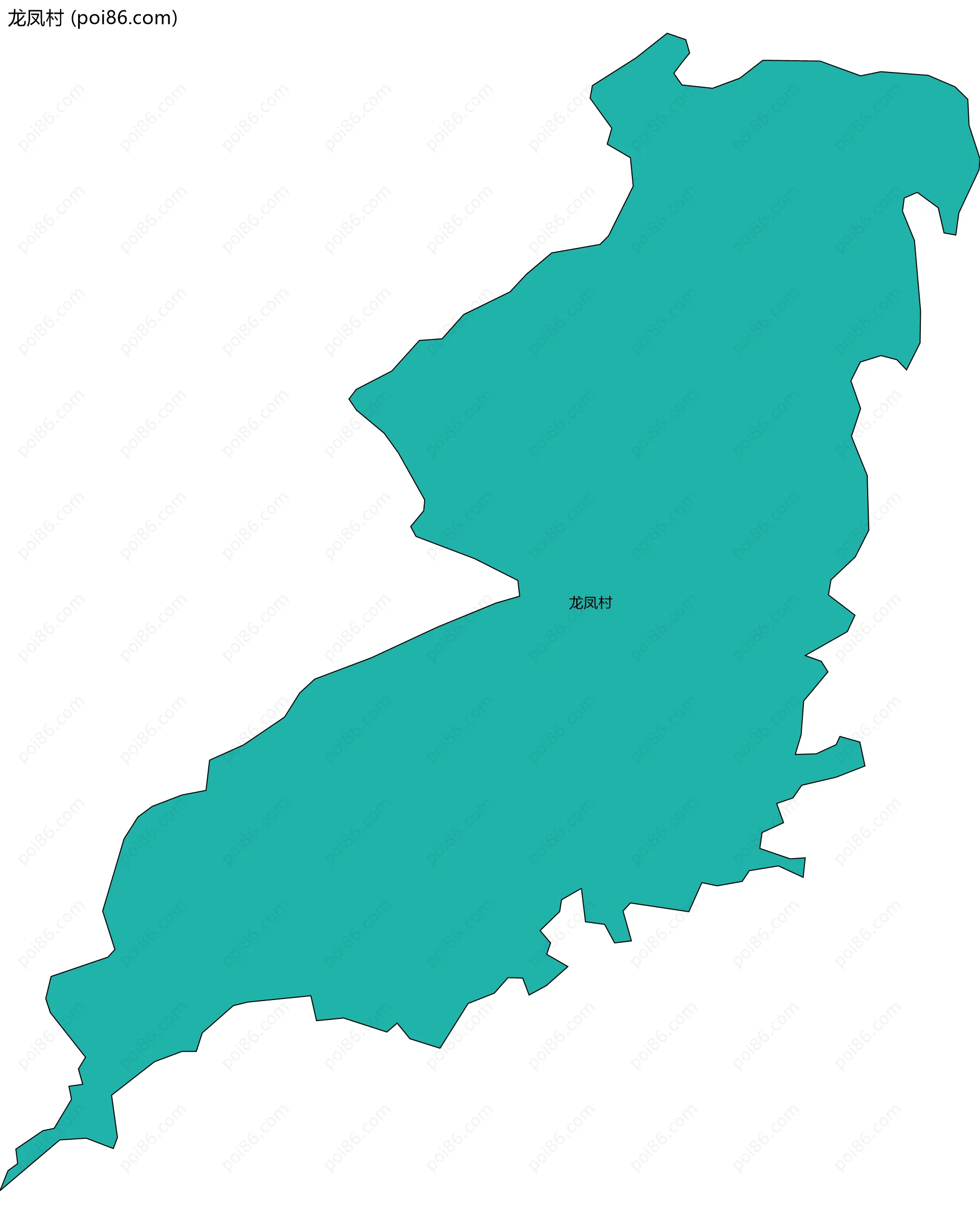 龙凤村边界地图