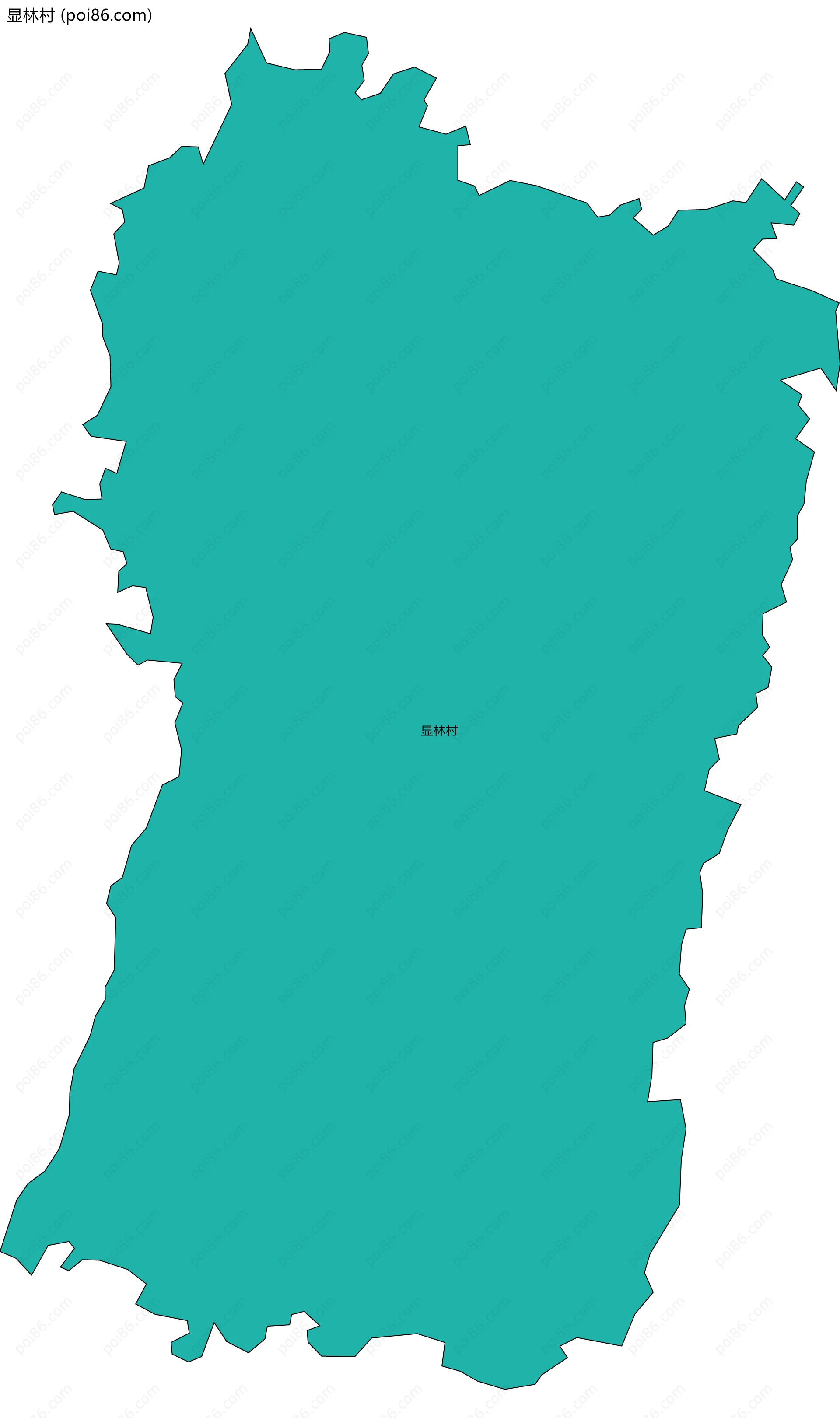 显林村边界地图