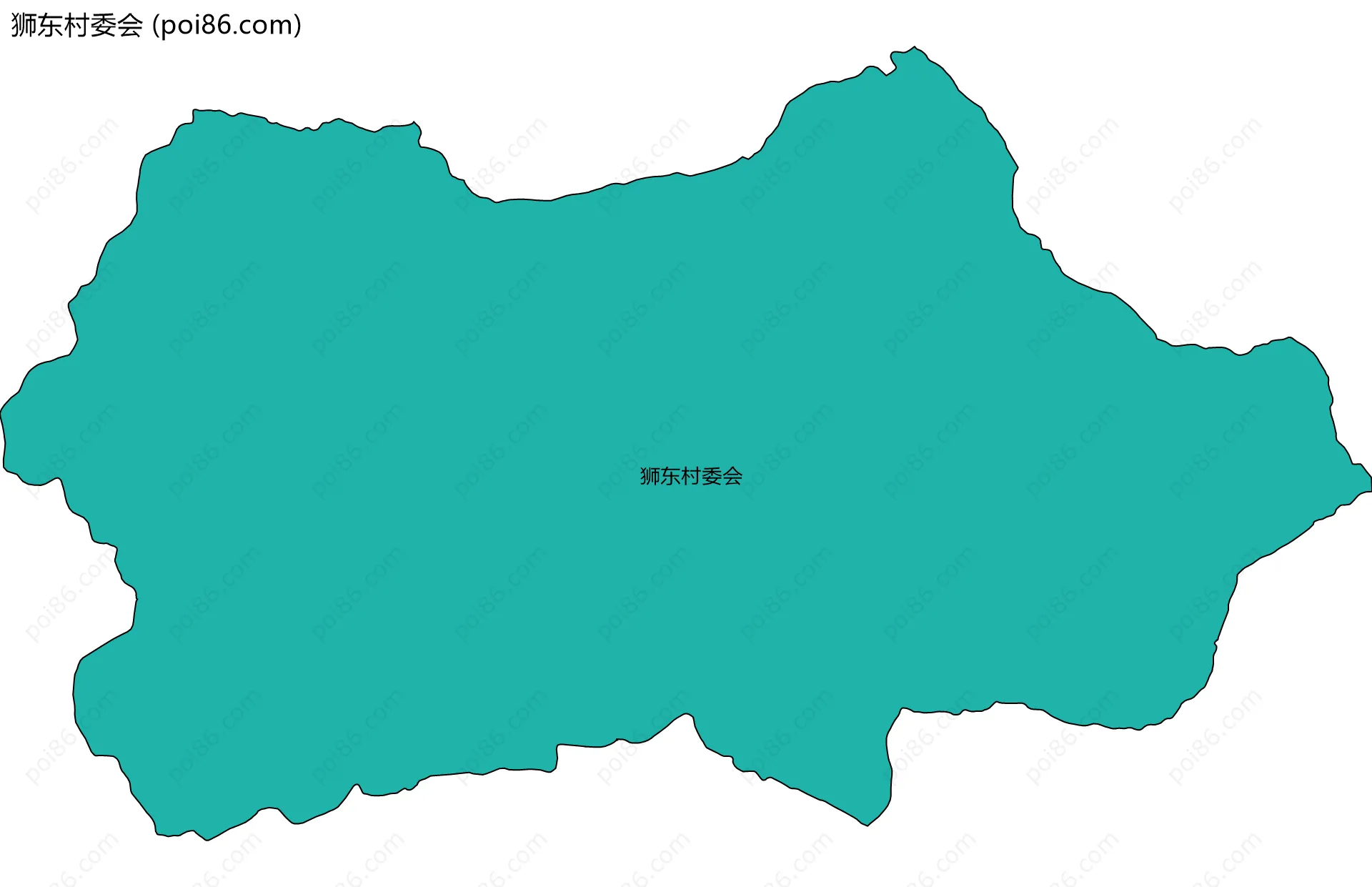 狮东村委会边界地图