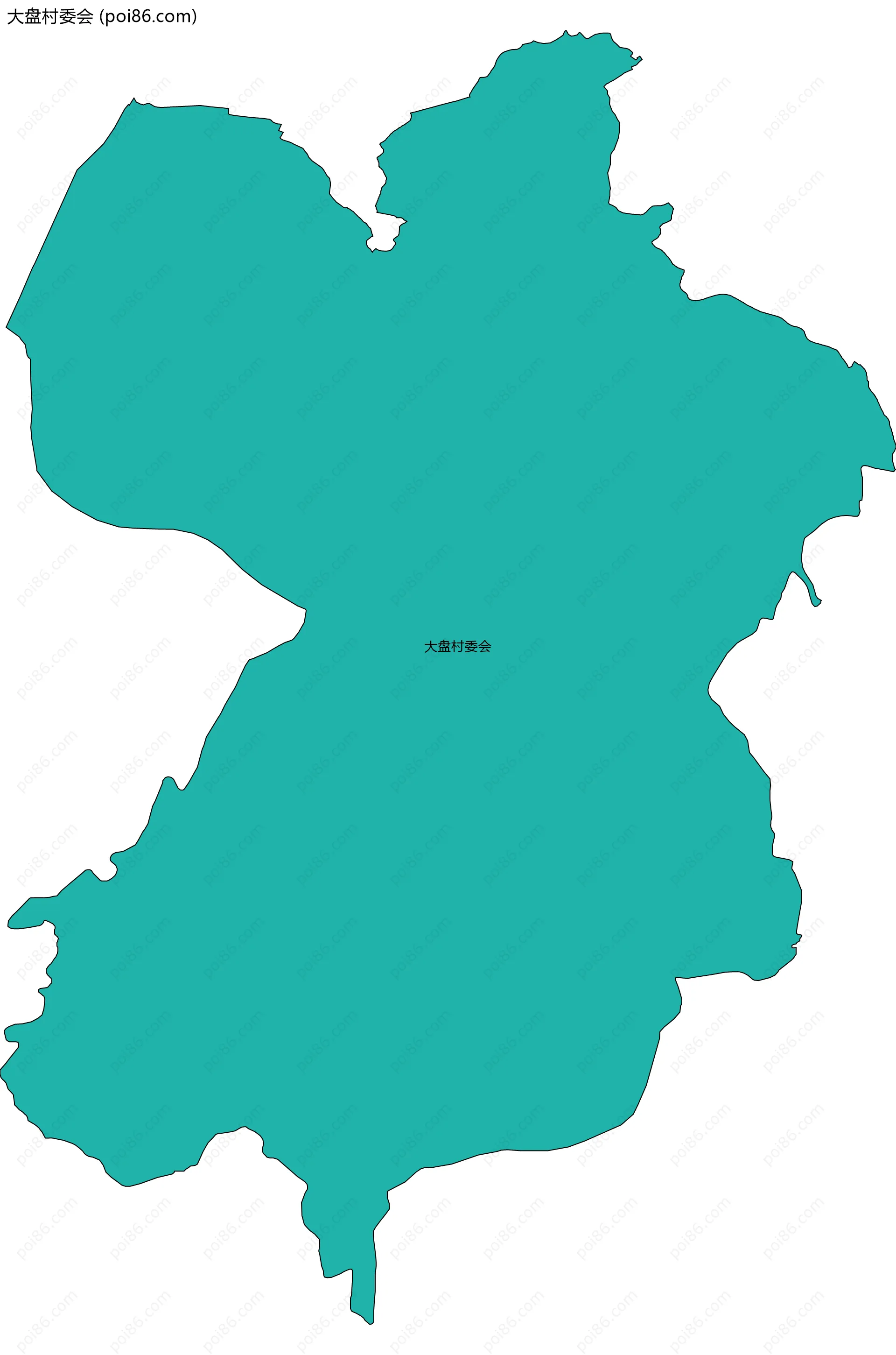 大盘村委会边界地图