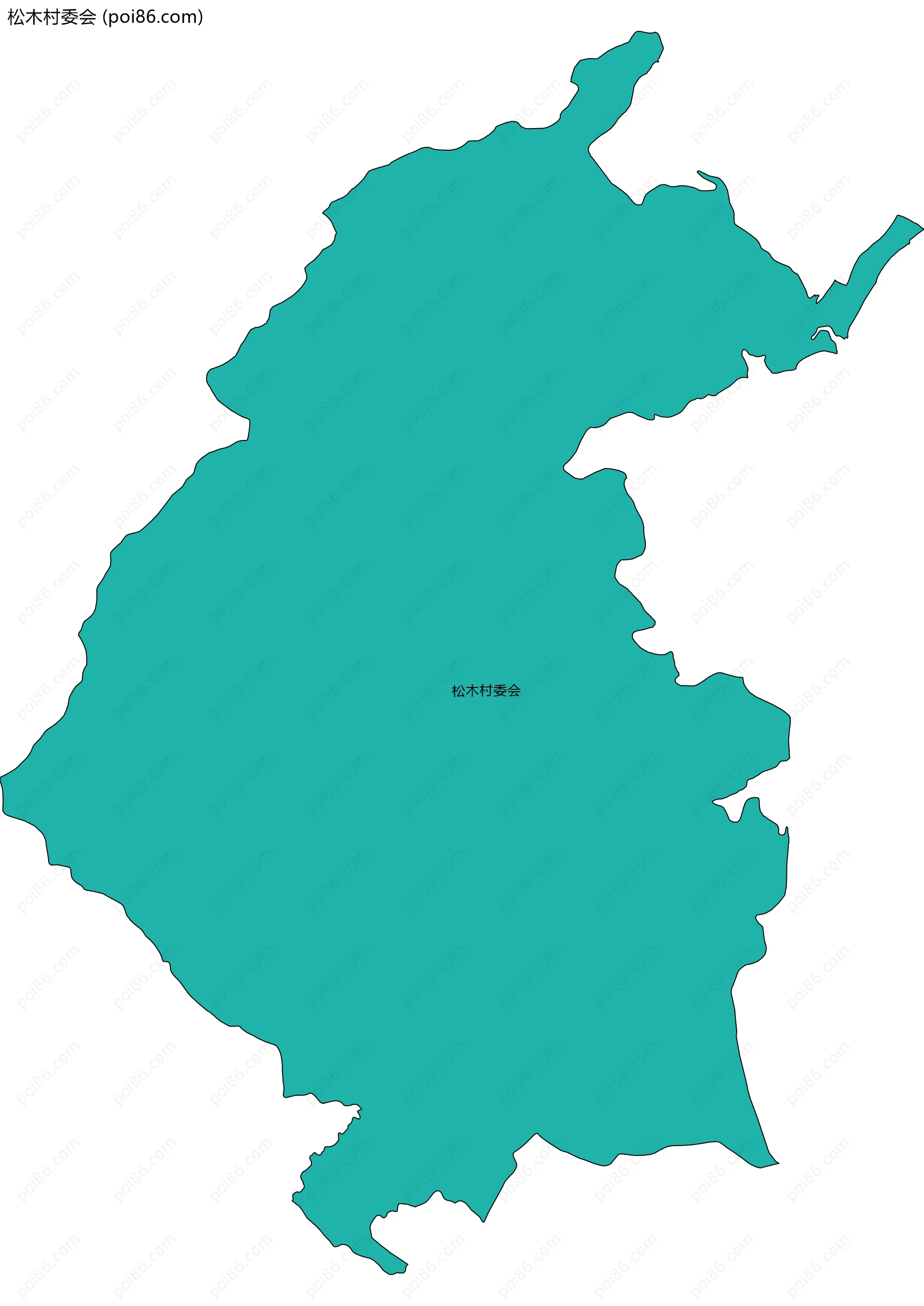 松木村委会边界地图
