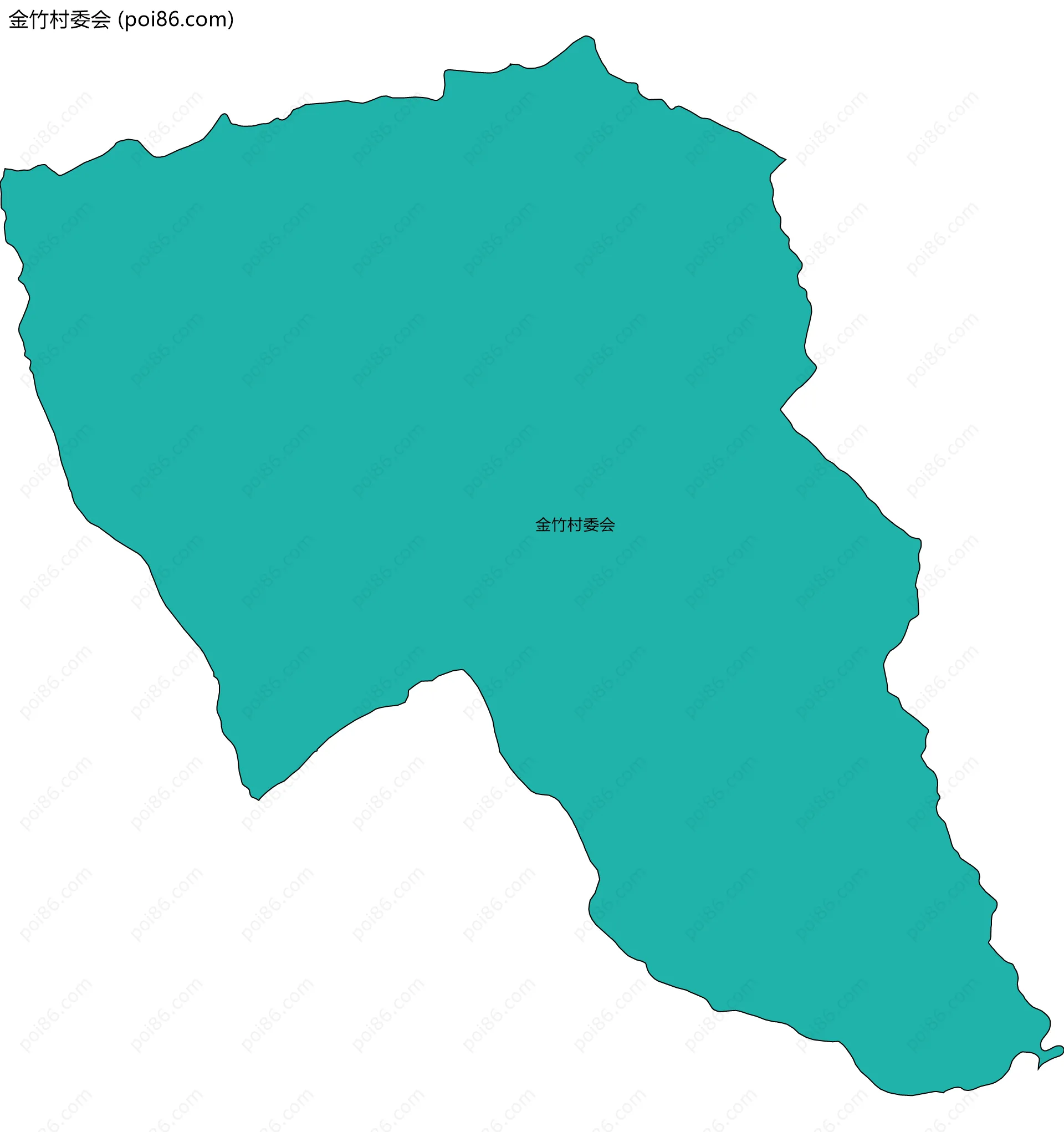 金竹村委会边界地图