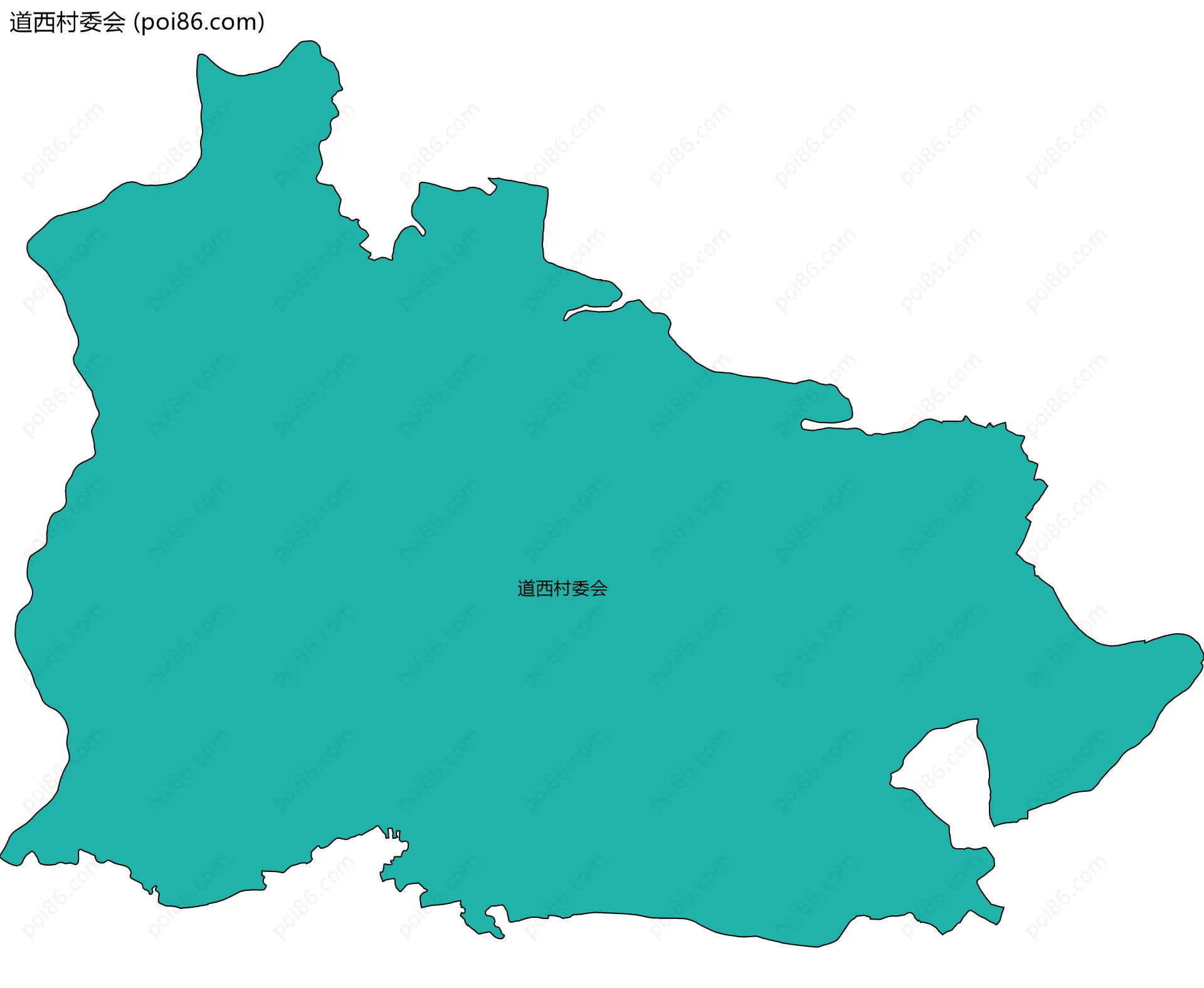 道西村委会边界地图