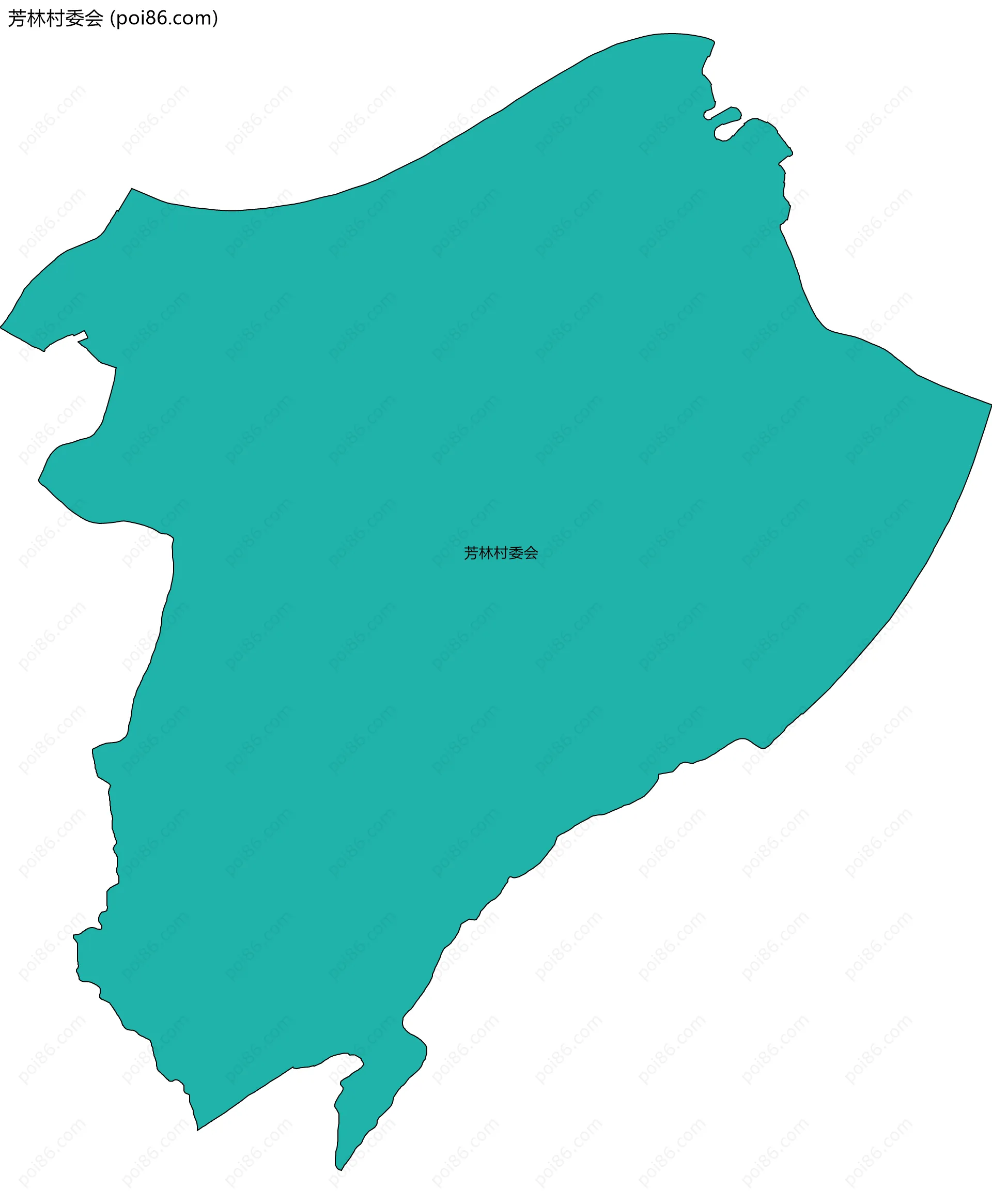 芳林村委会边界地图