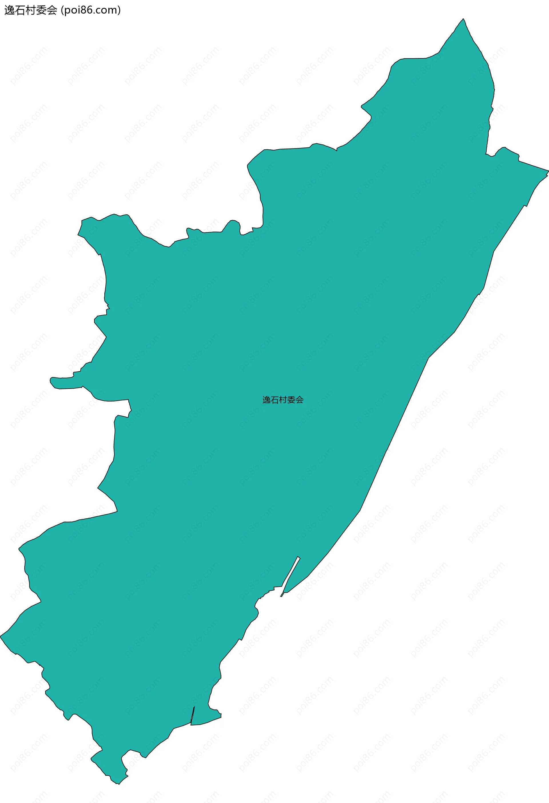 逸石村委会边界地图