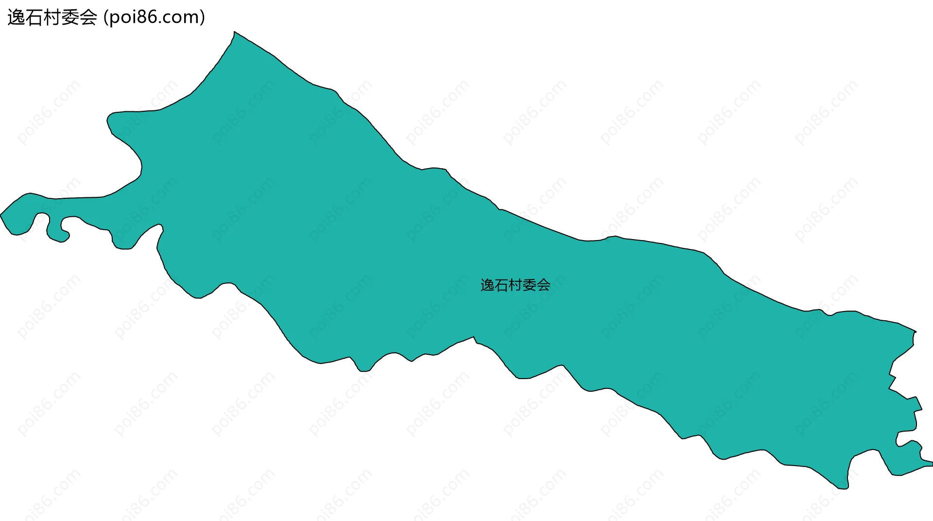 逸石村委会边界地图