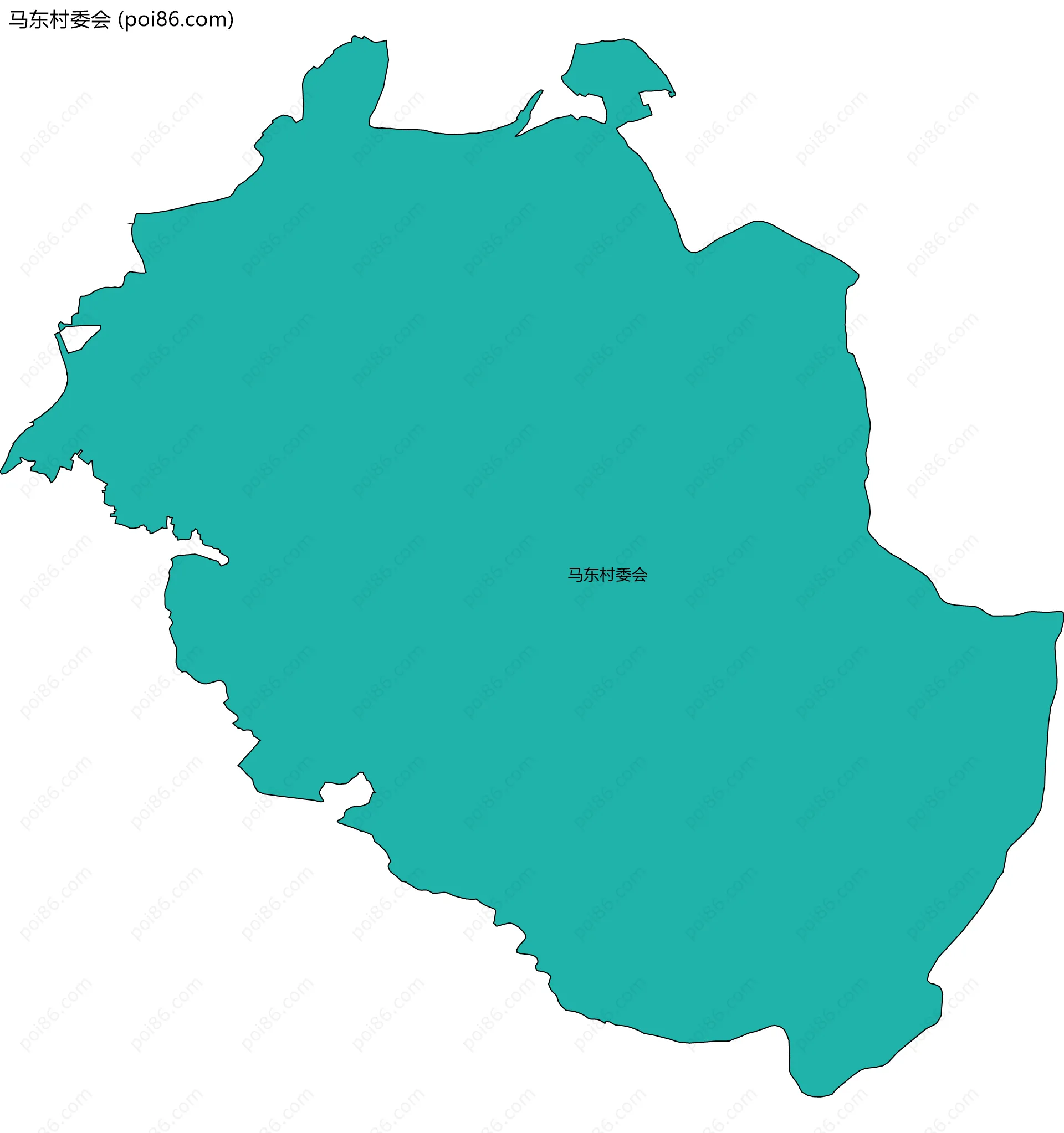 马东村委会边界地图