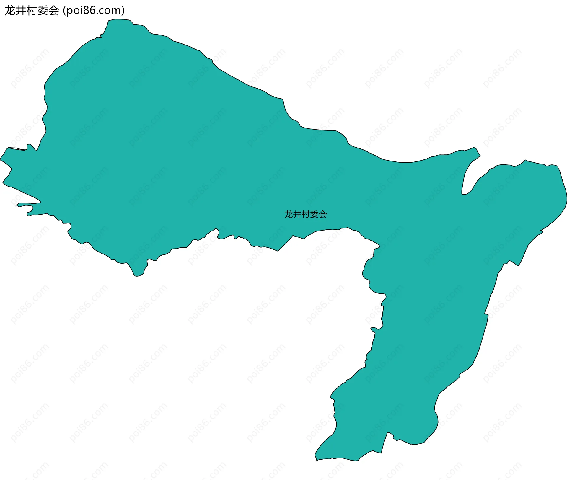 龙井村委会边界地图