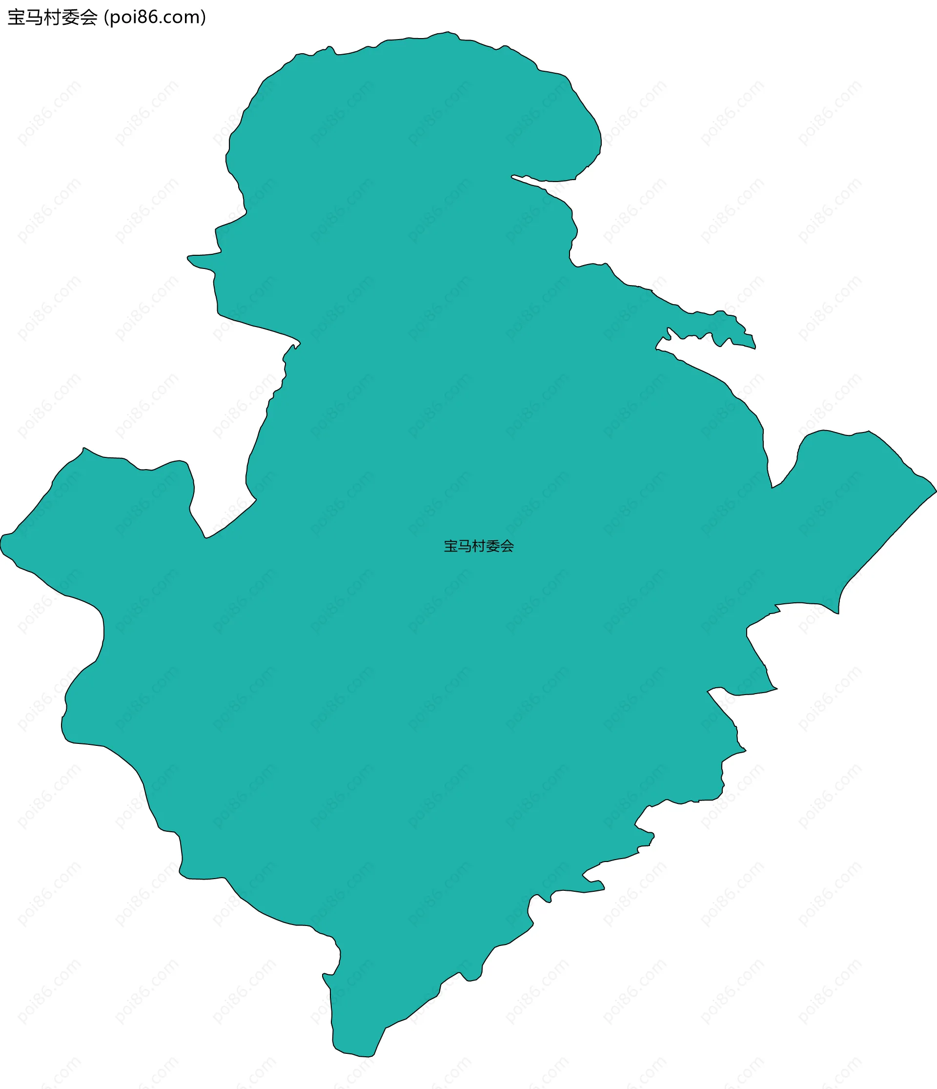 宝马村委会边界地图
