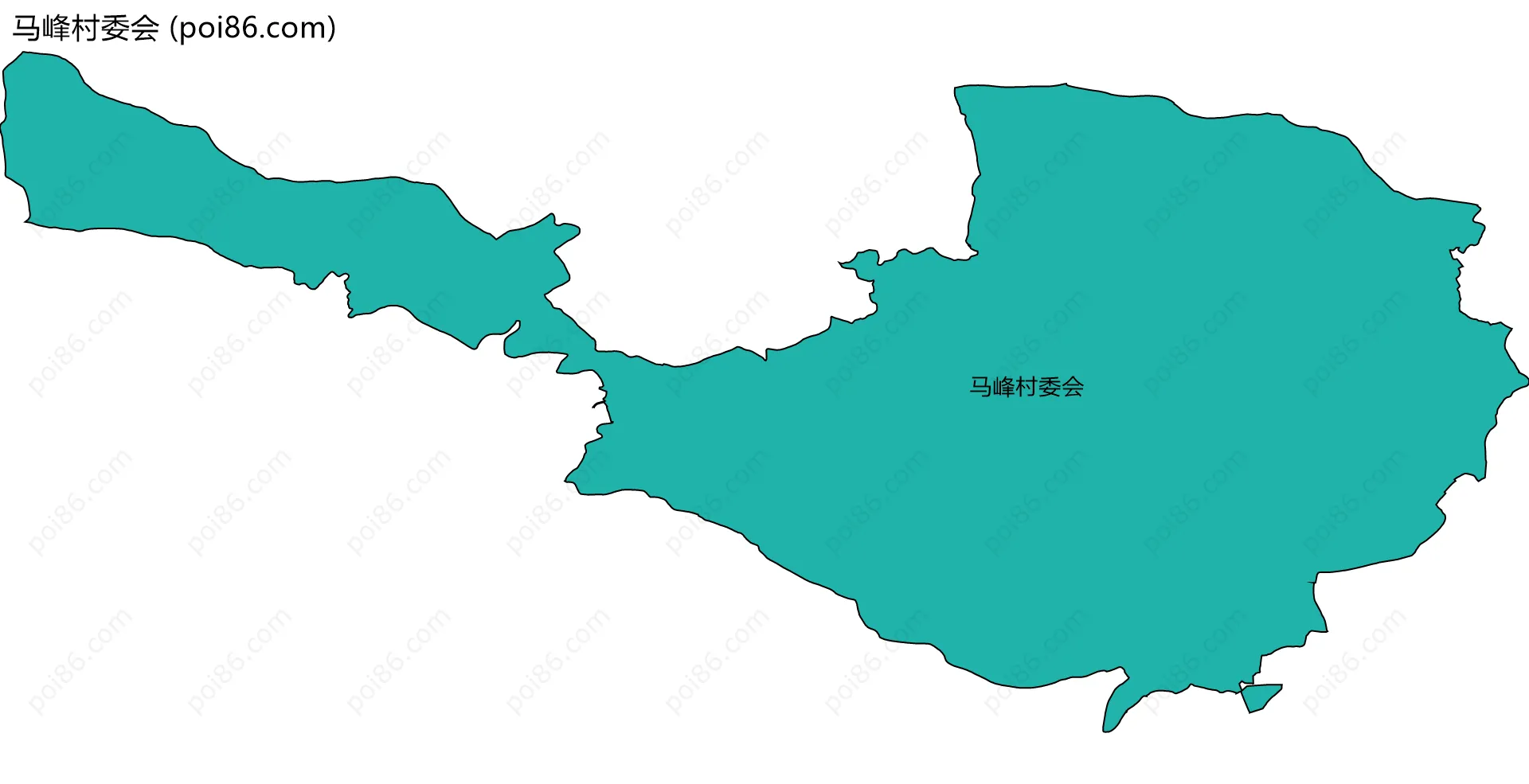 马峰村委会边界地图