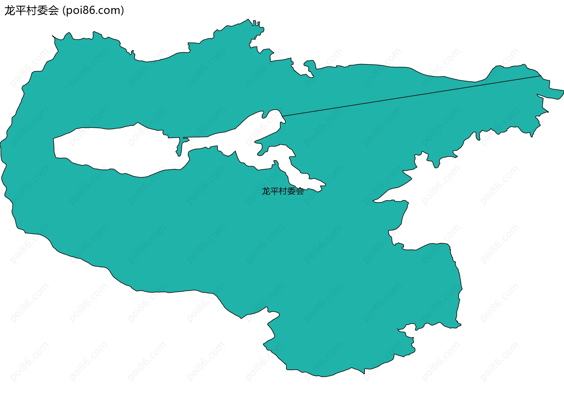 龙平村委会边界地图