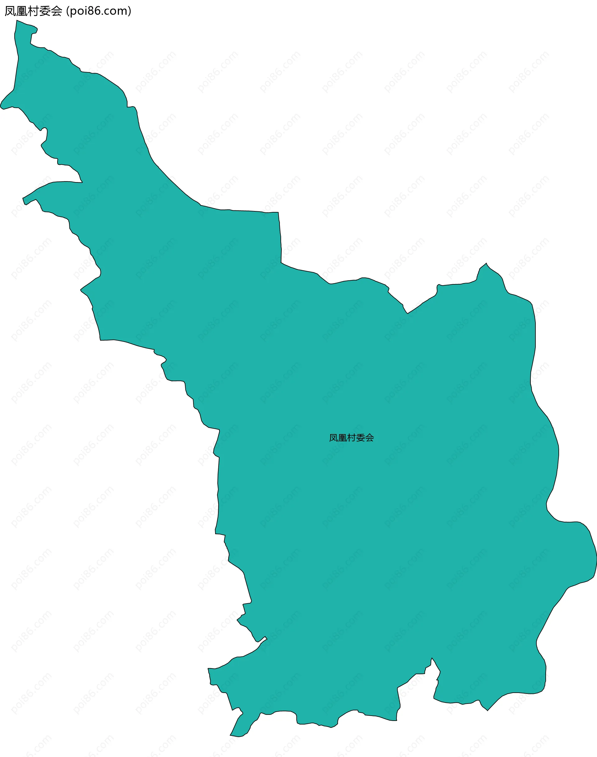 凤凰村委会边界地图