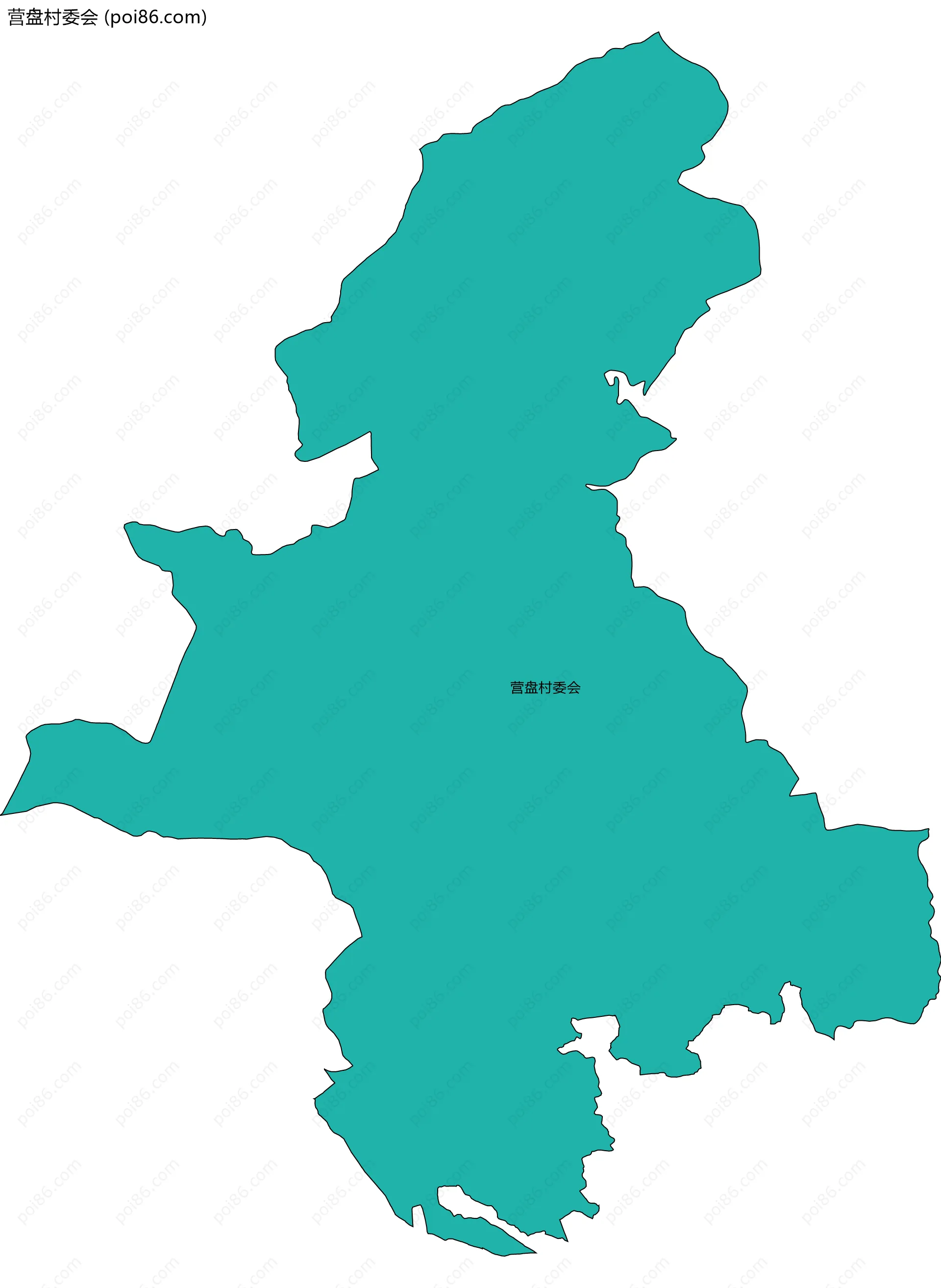 营盘村委会边界地图