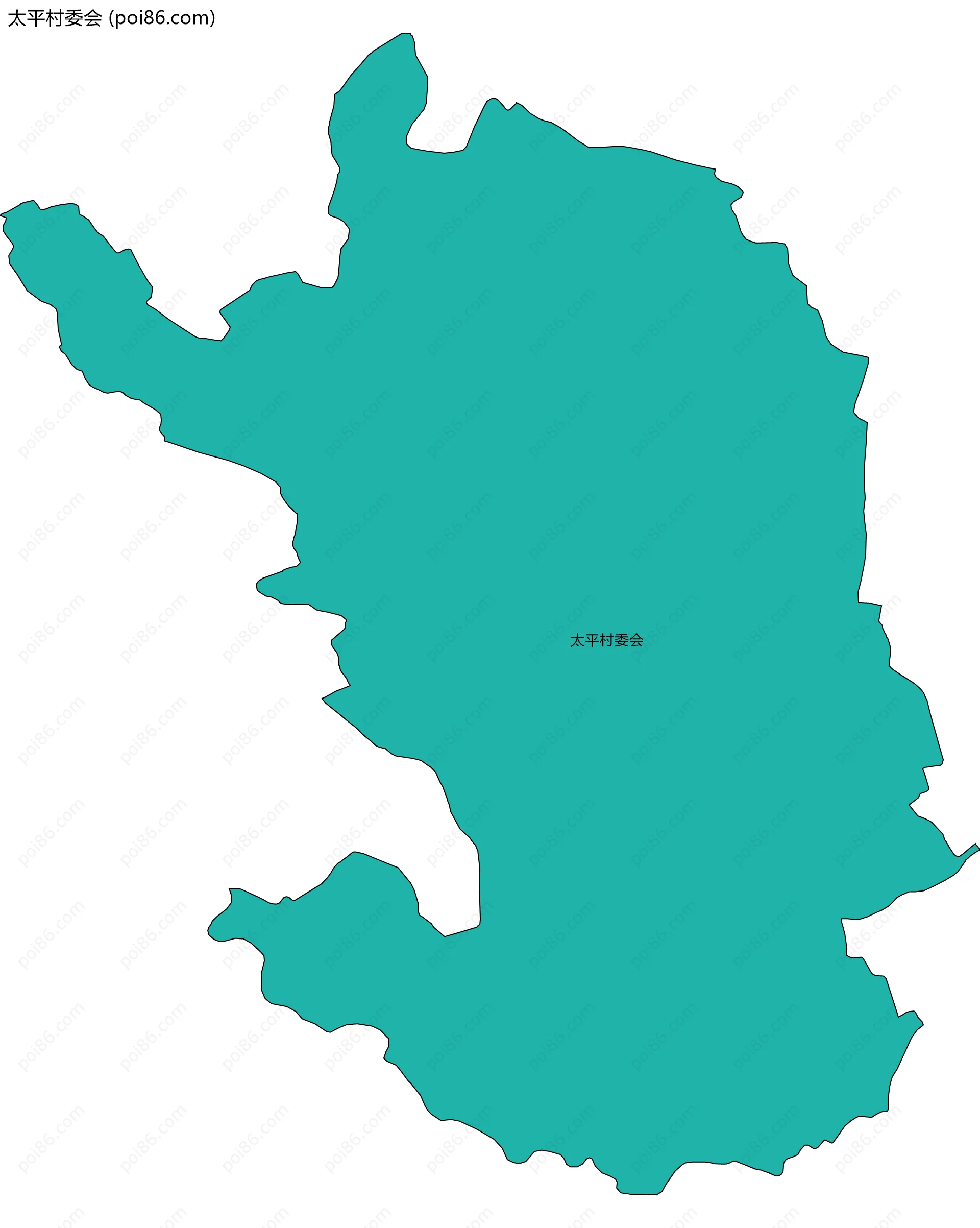 太平村委会边界地图