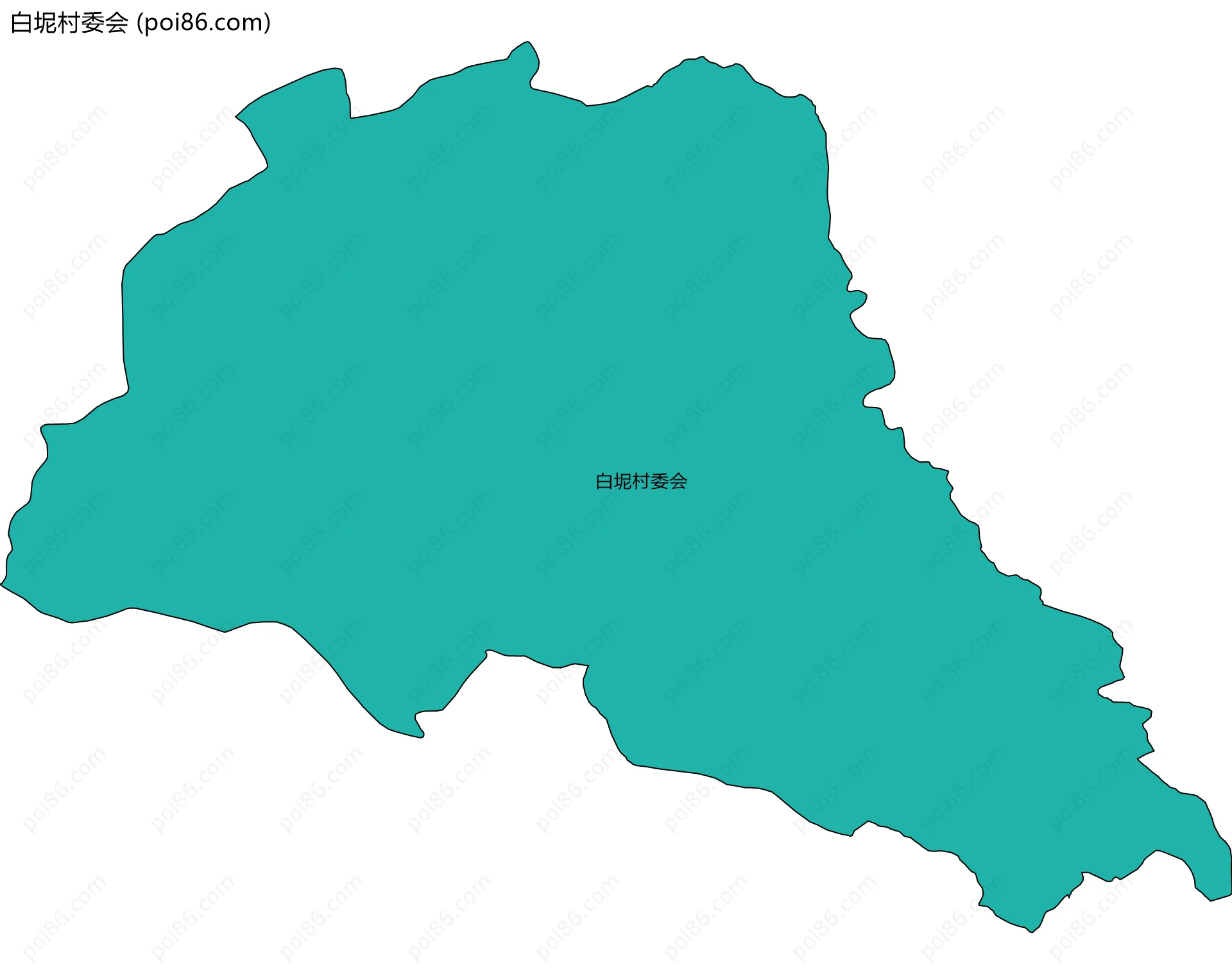 白坭村委会边界地图