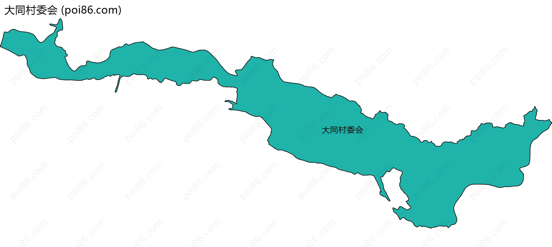 大同村委会边界地图