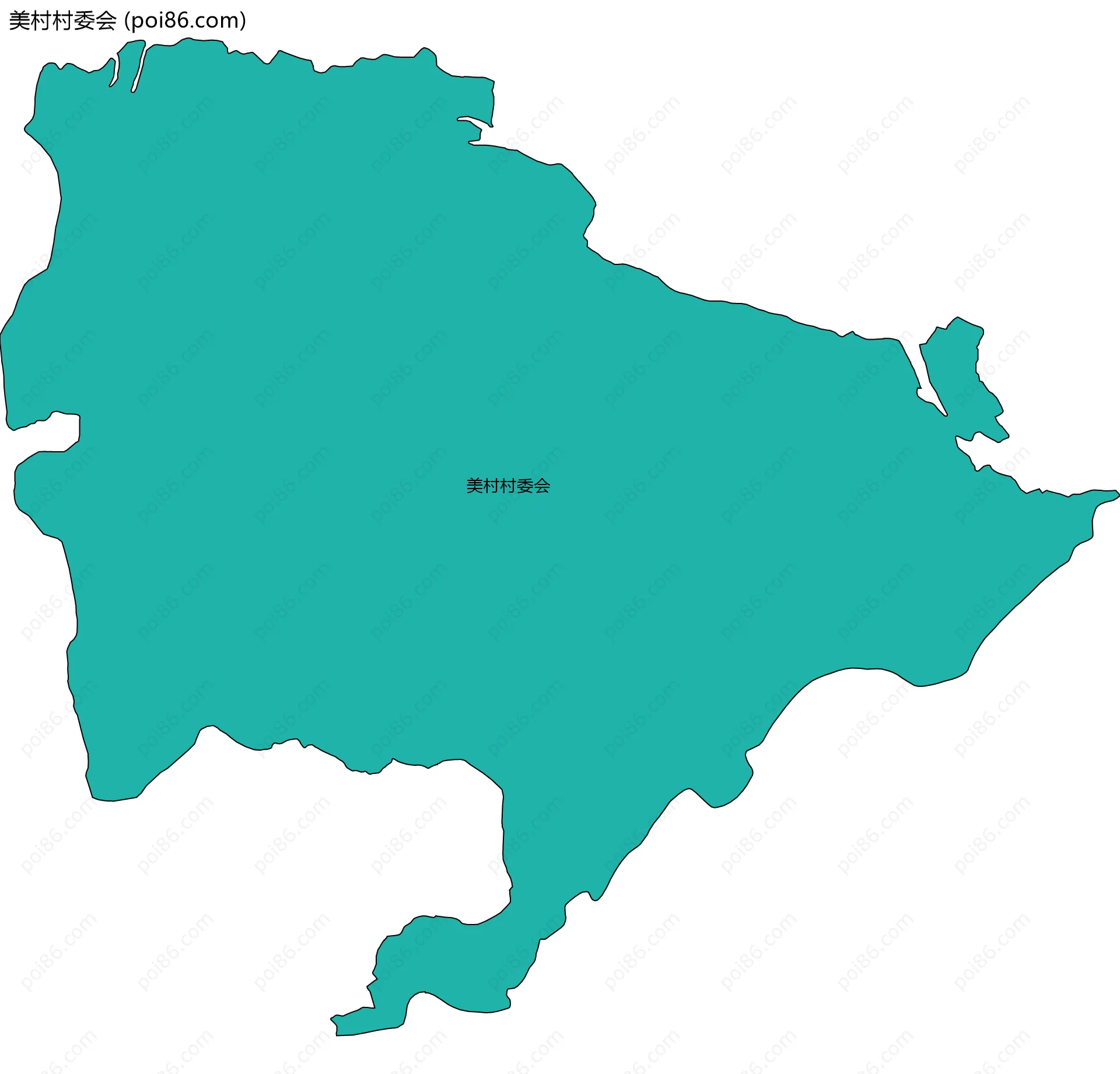 美村村委会边界地图