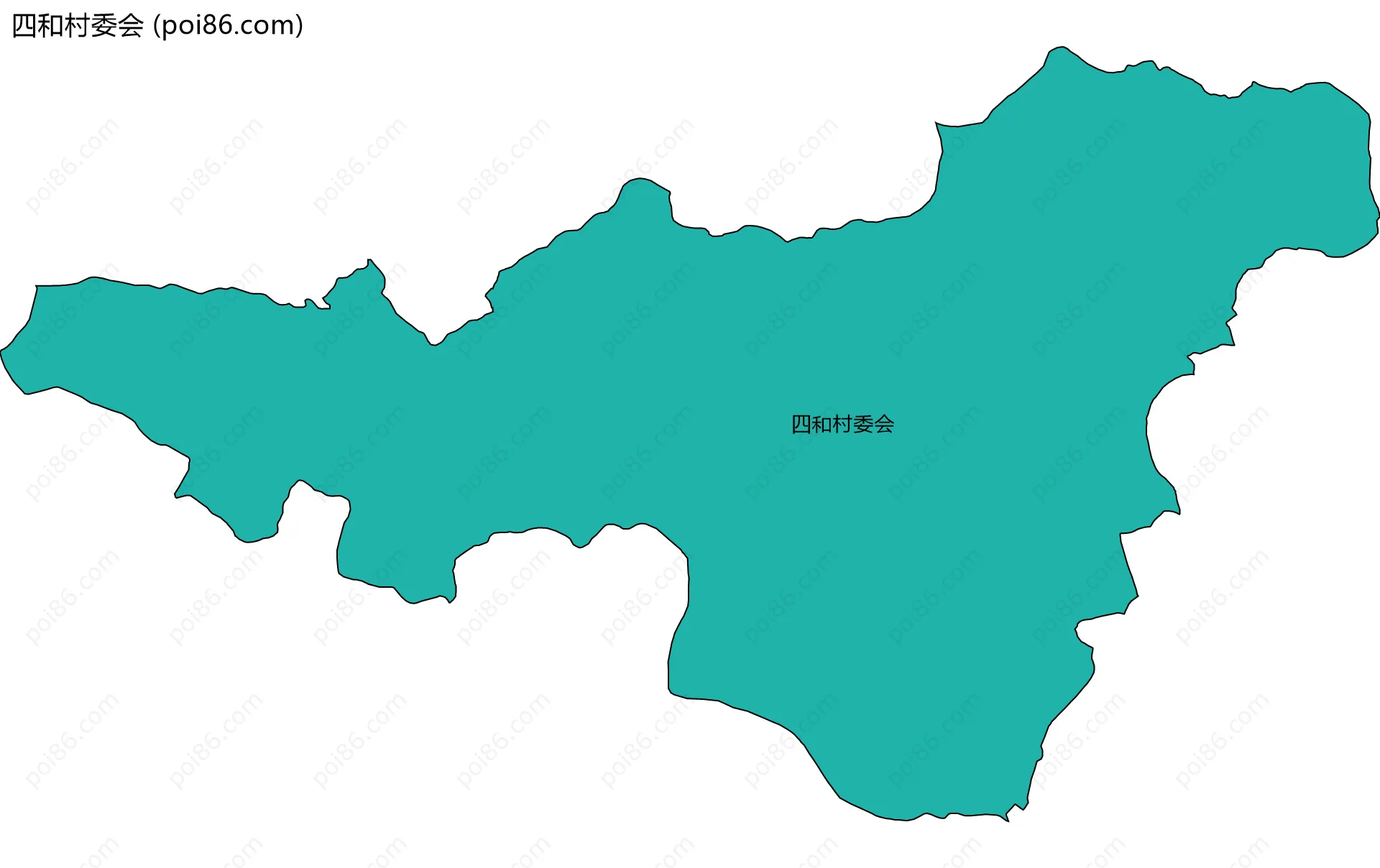 四和村委会边界地图