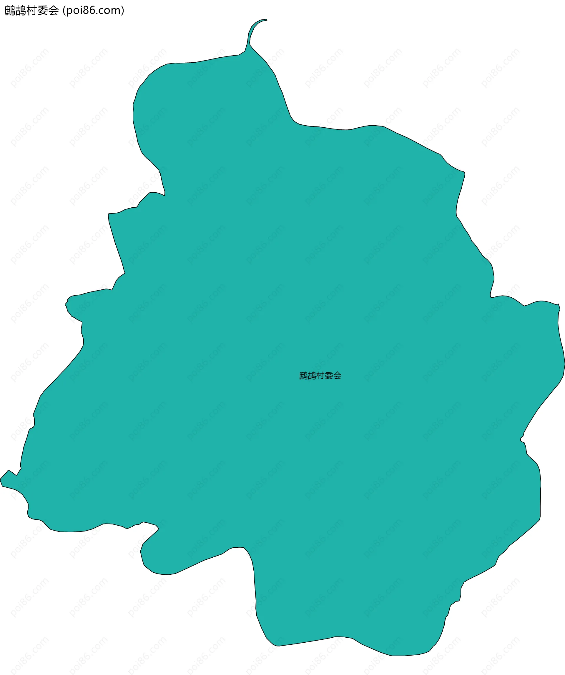 鹧鸪村委会边界地图