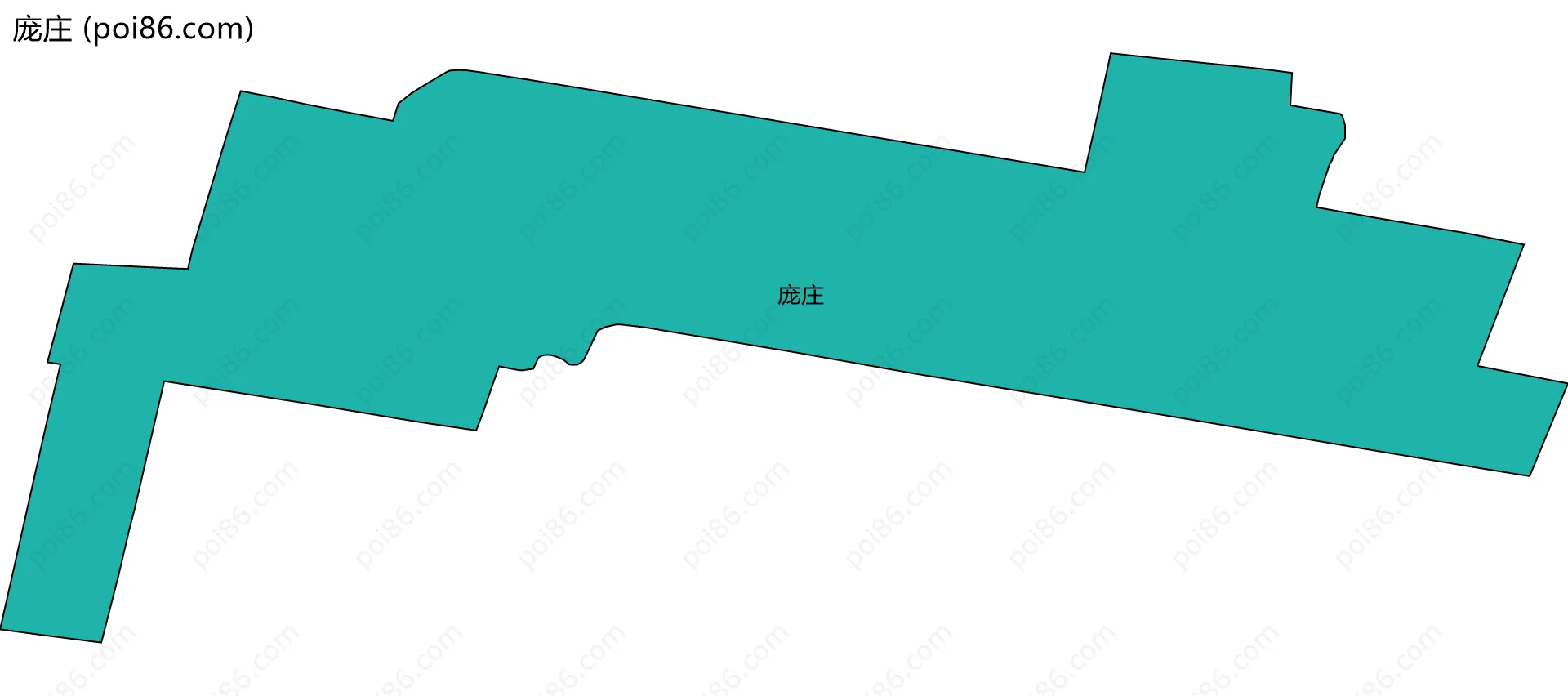 庞庄边界地图