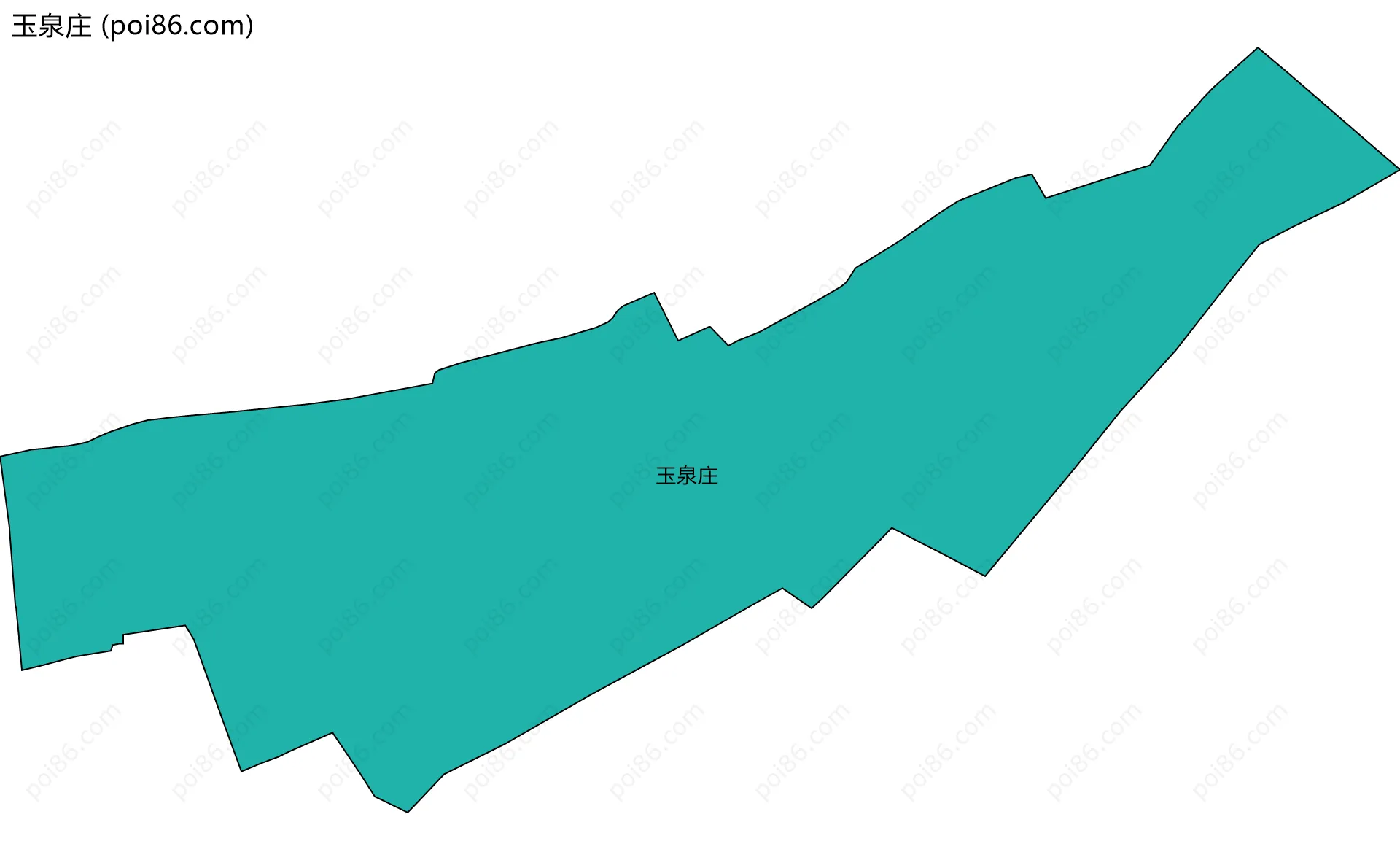 玉泉庄边界地图