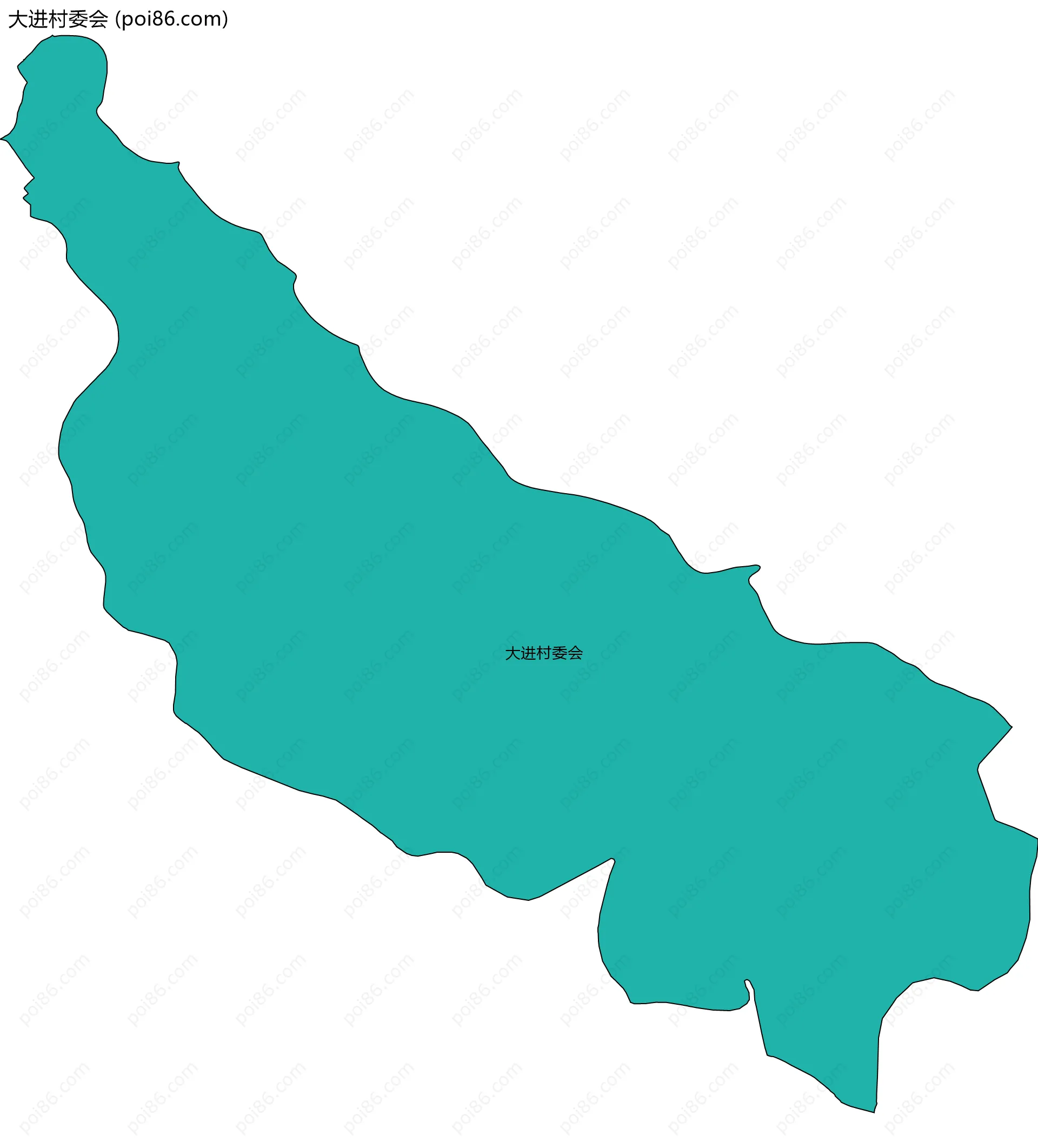 大进村委会边界地图