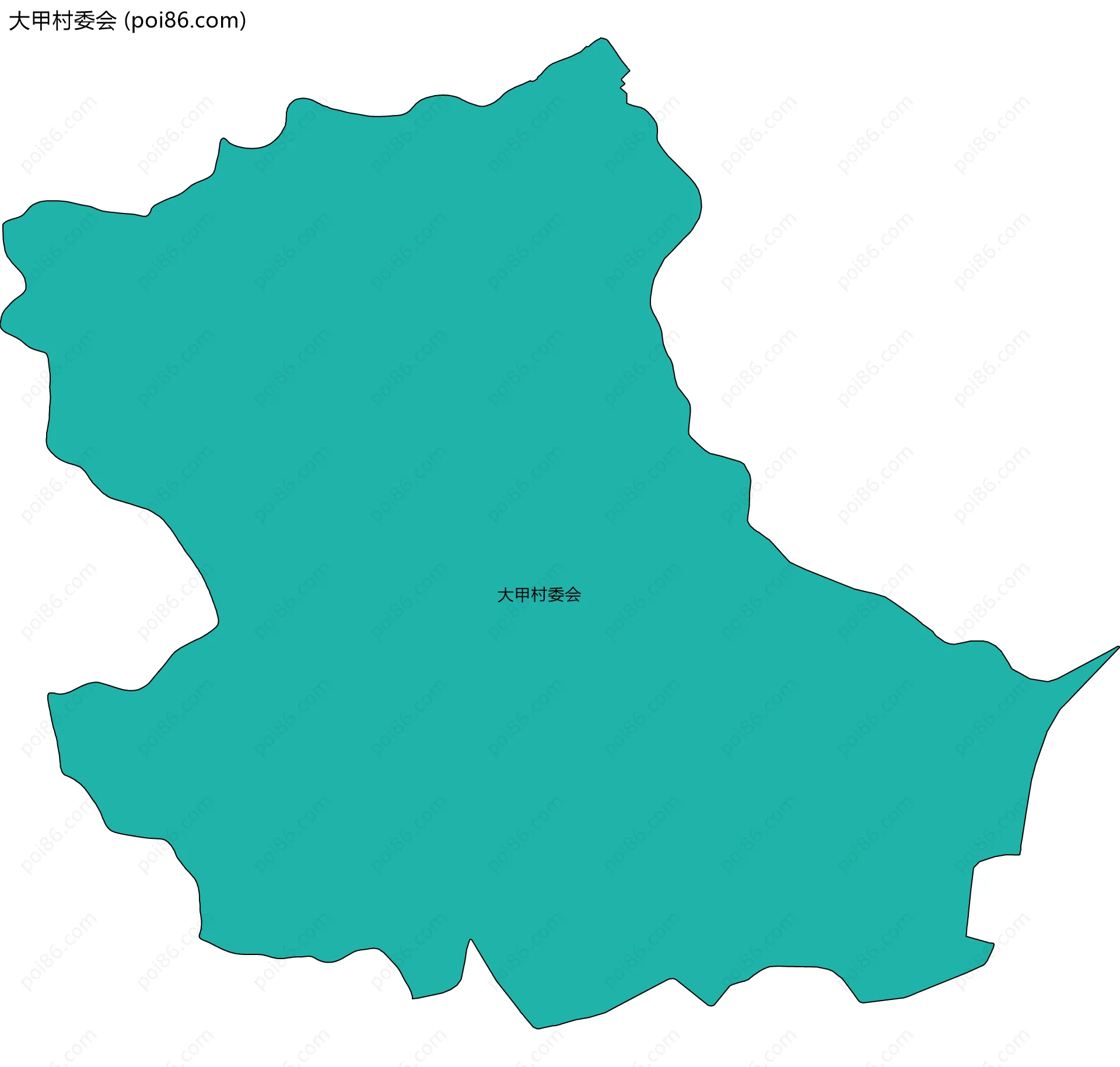 大甲村委会边界地图