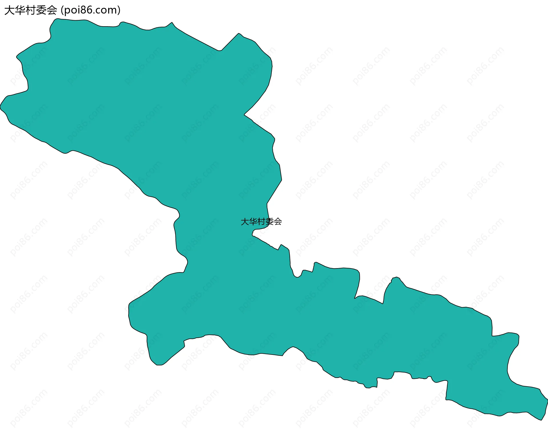 大华村委会边界地图