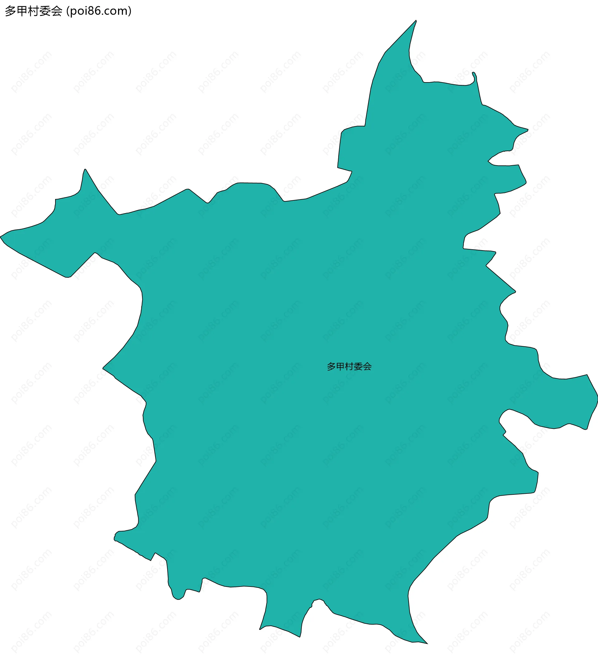 多甲村委会边界地图