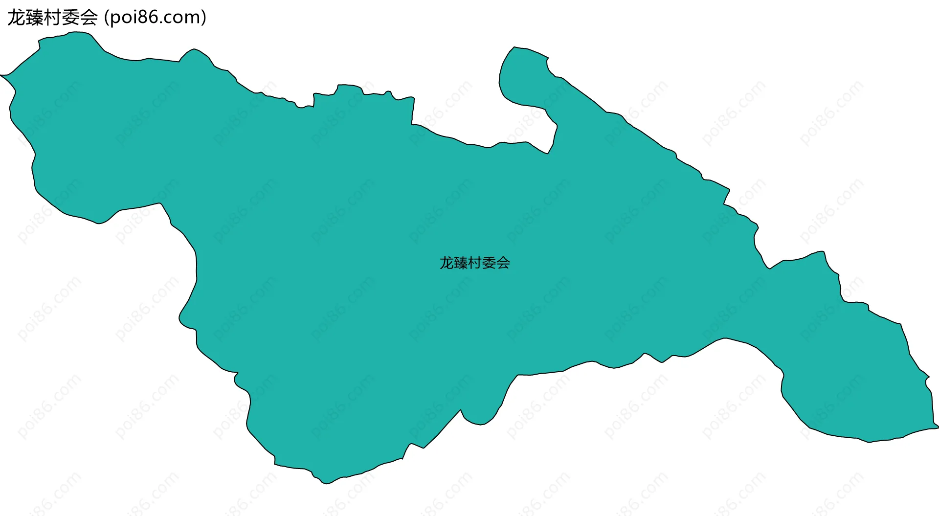 龙臻村委会边界地图