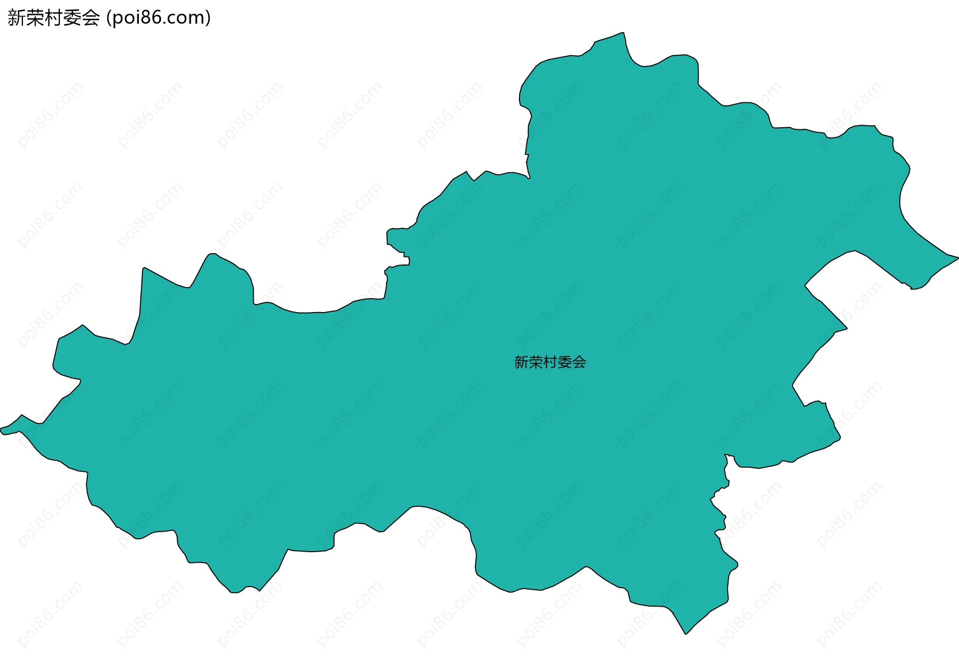 新荣村委会边界地图