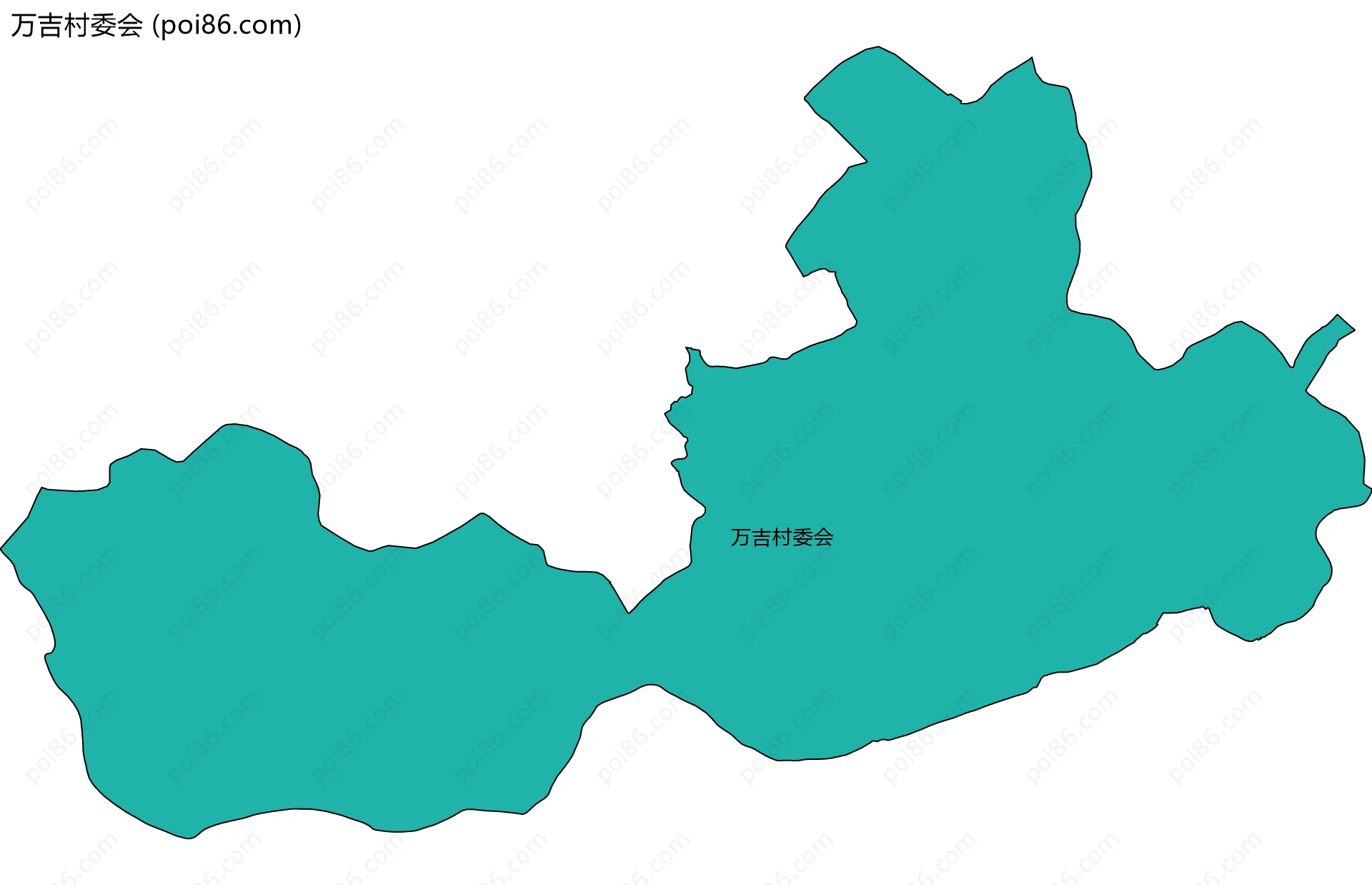 万吉村委会边界地图