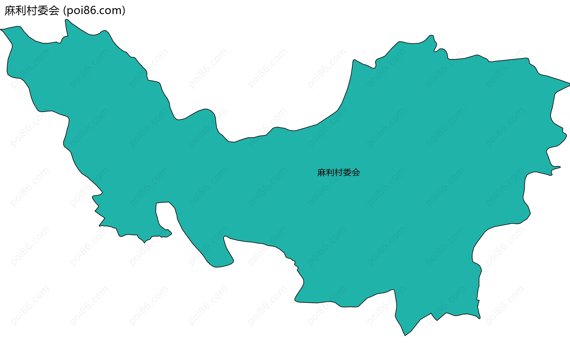 麻利村委会边界地图