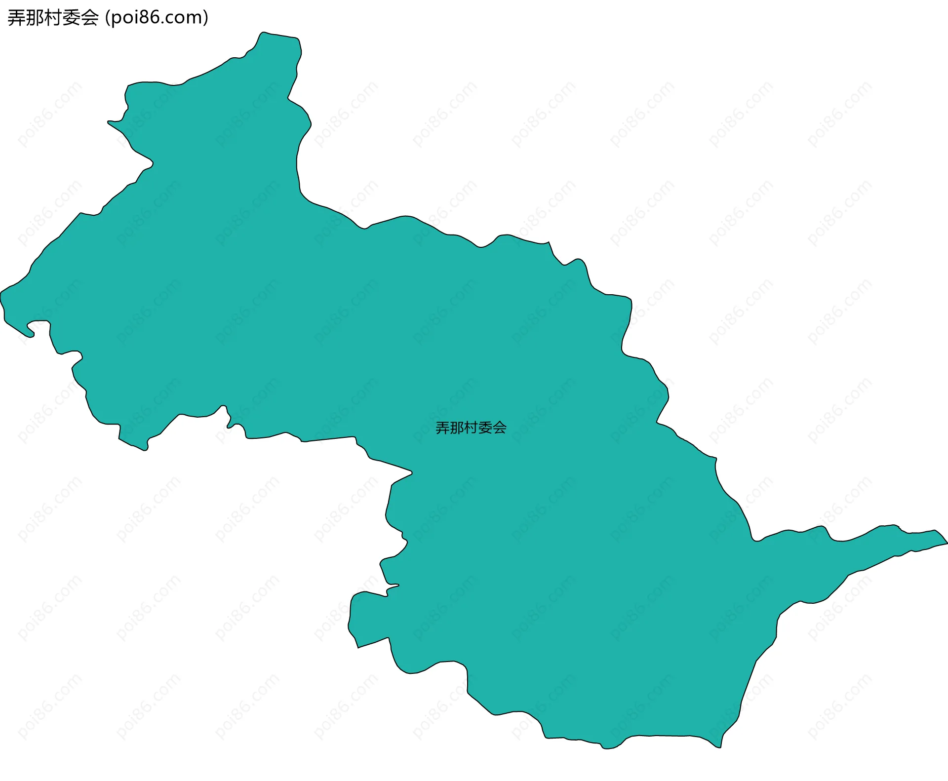 弄那村委会边界地图