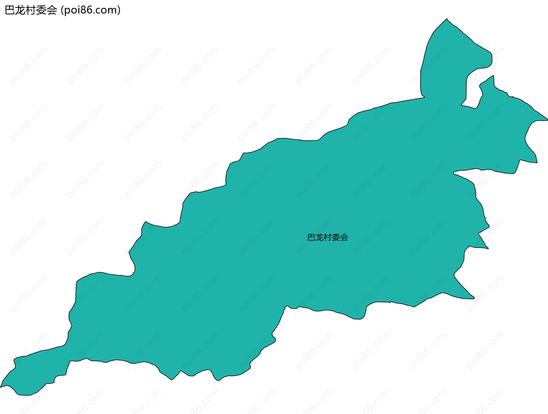巴龙村委会边界地图