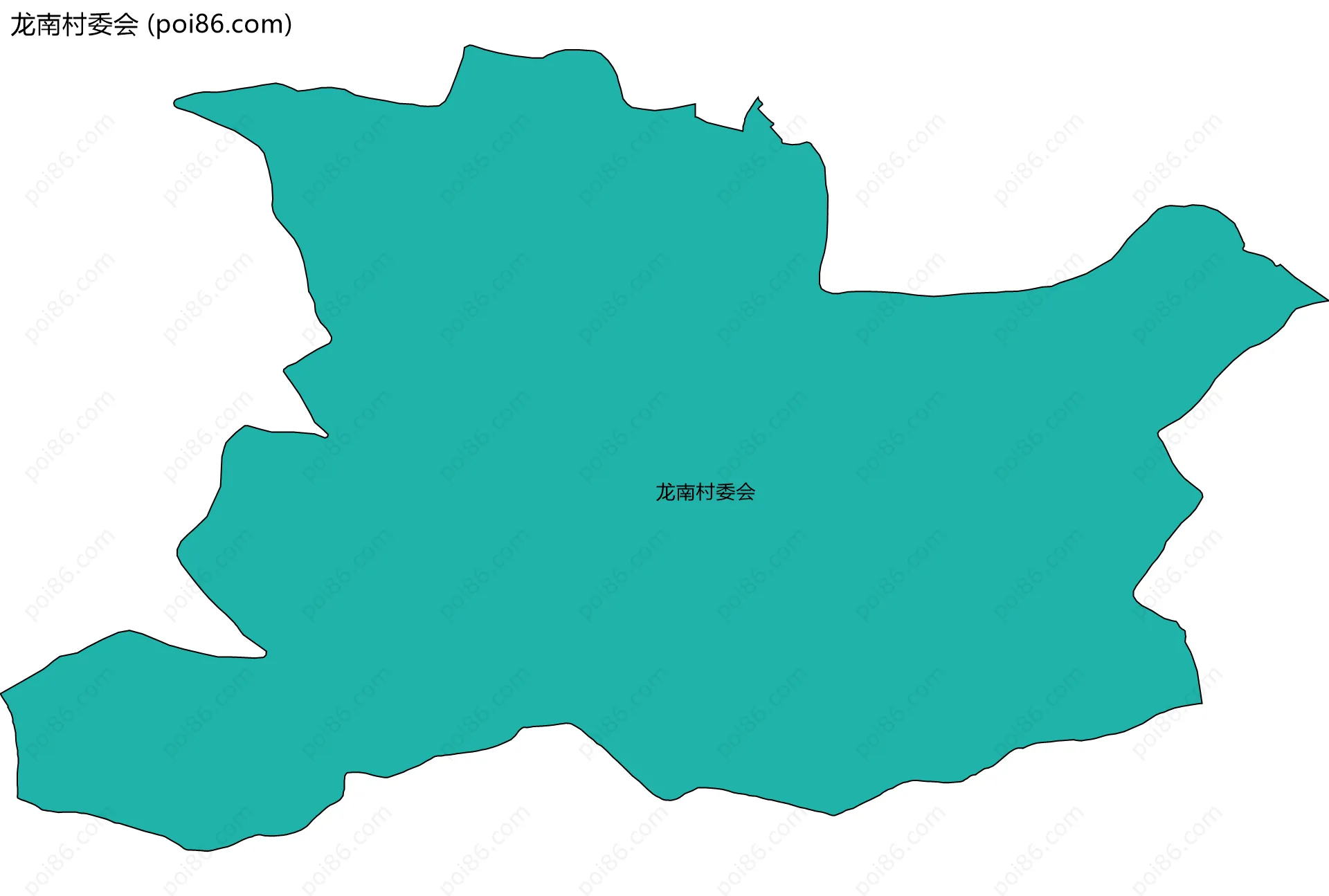 龙南村委会边界地图