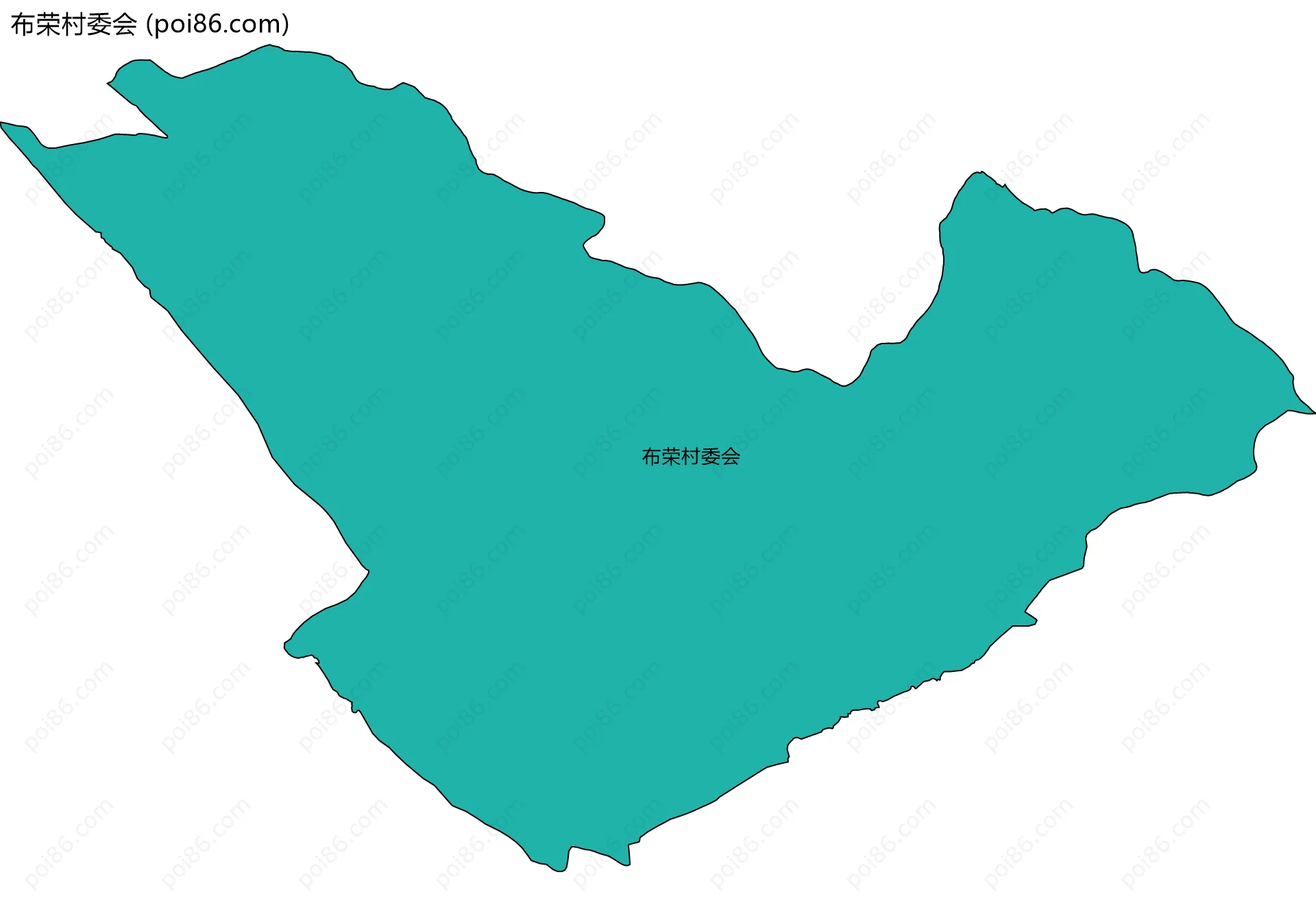 布荣村委会边界地图
