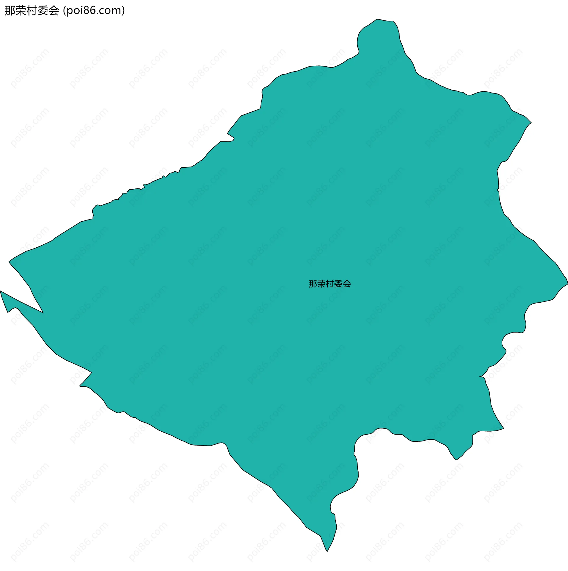 那荣村委会边界地图
