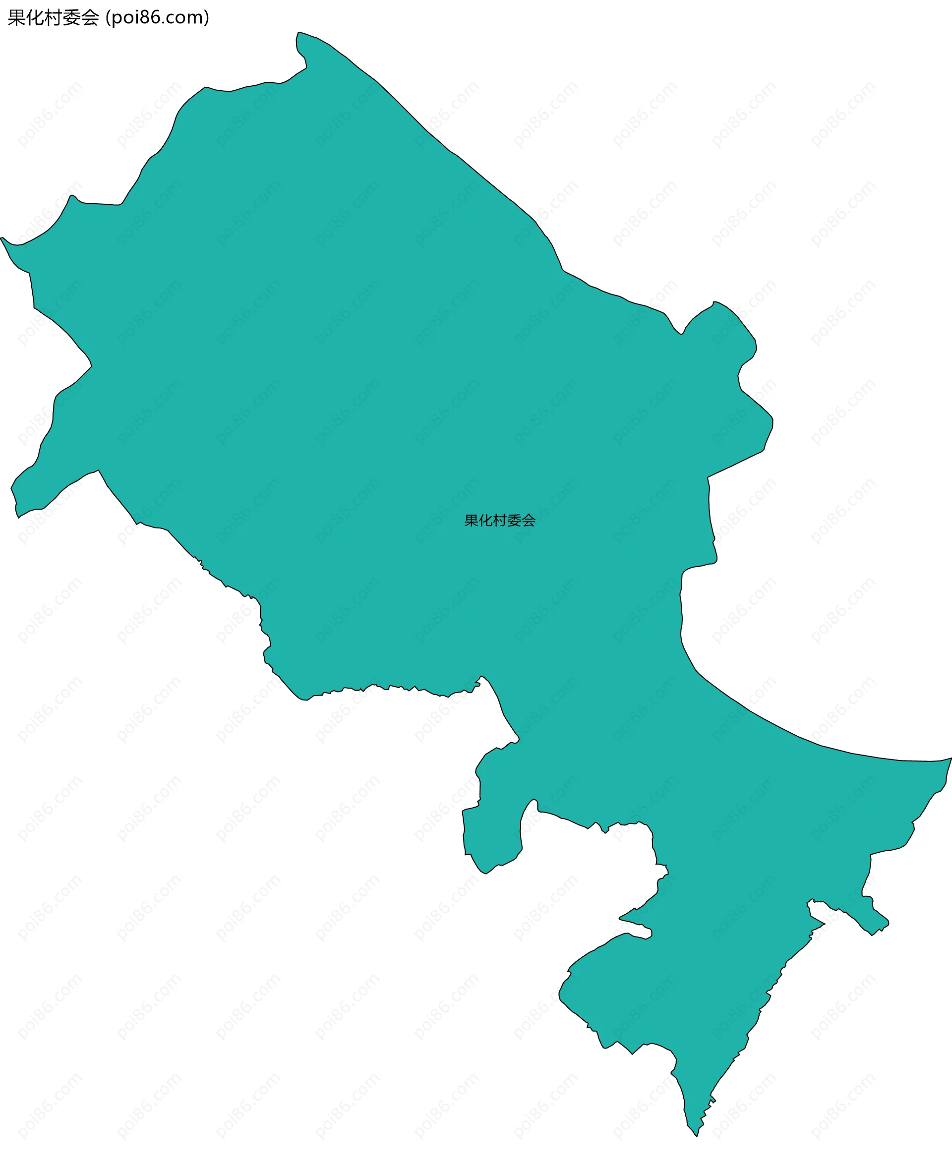 果化村委会边界地图