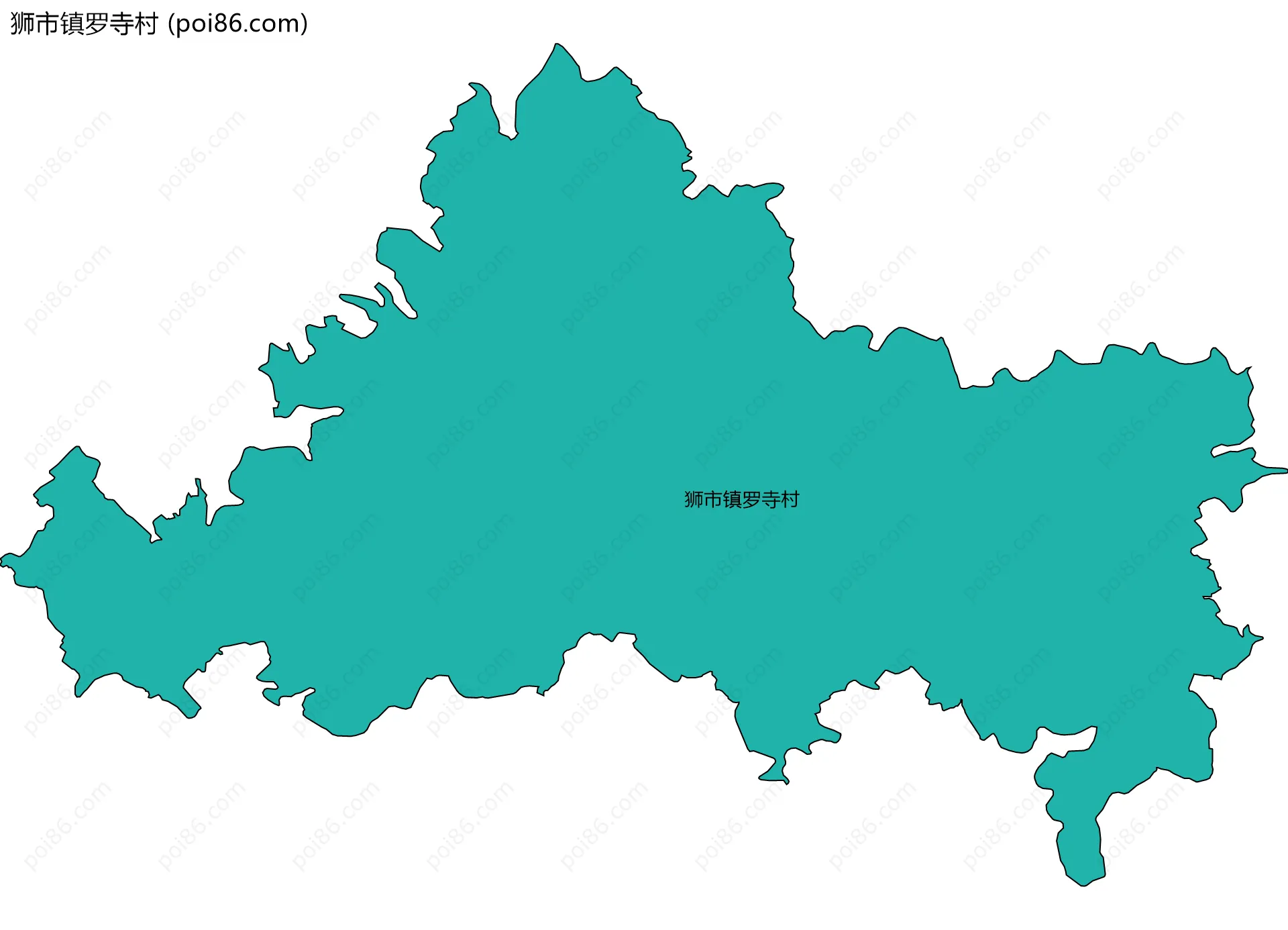 狮市镇罗寺村边界地图