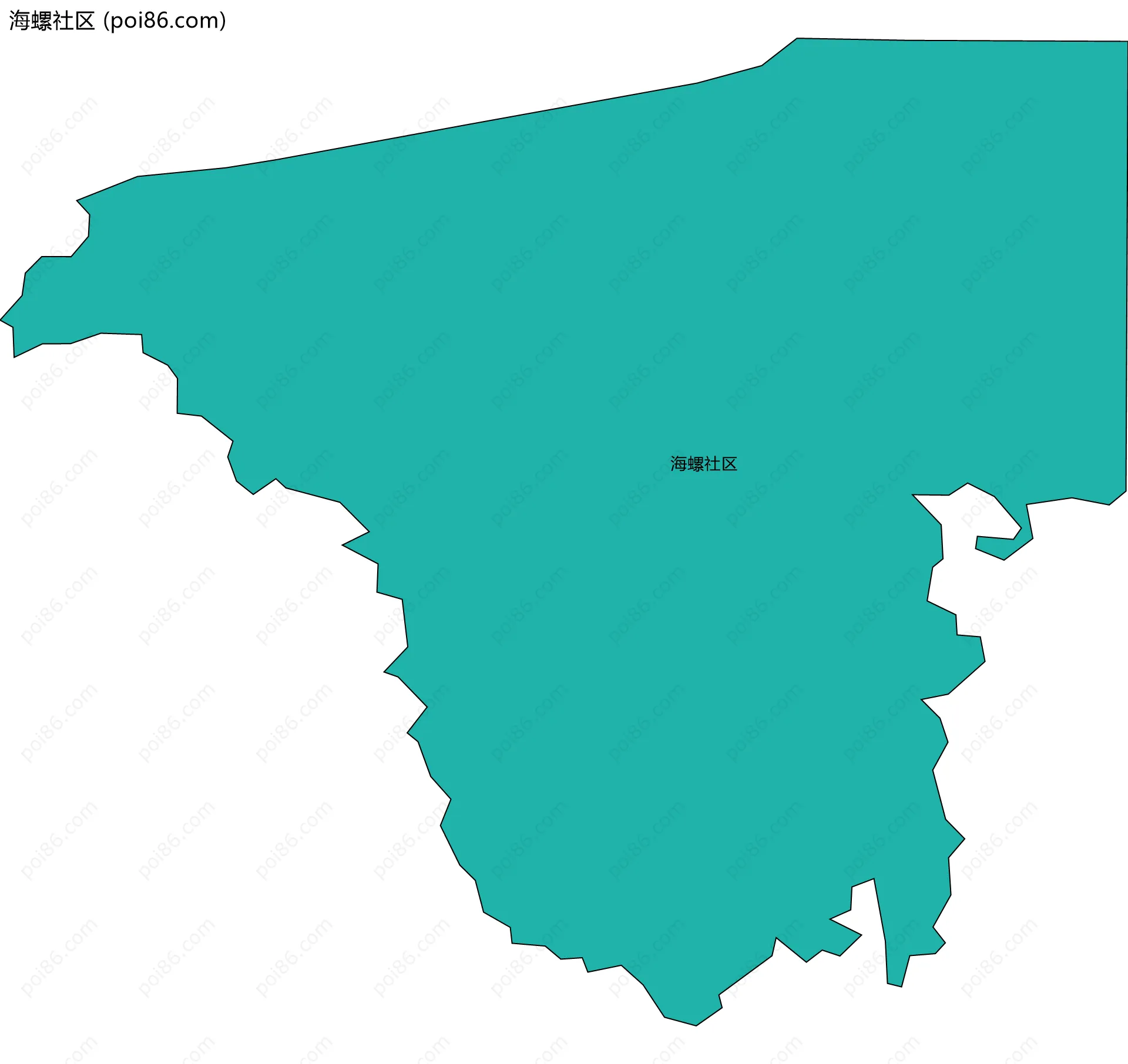 海螺社区边界地图