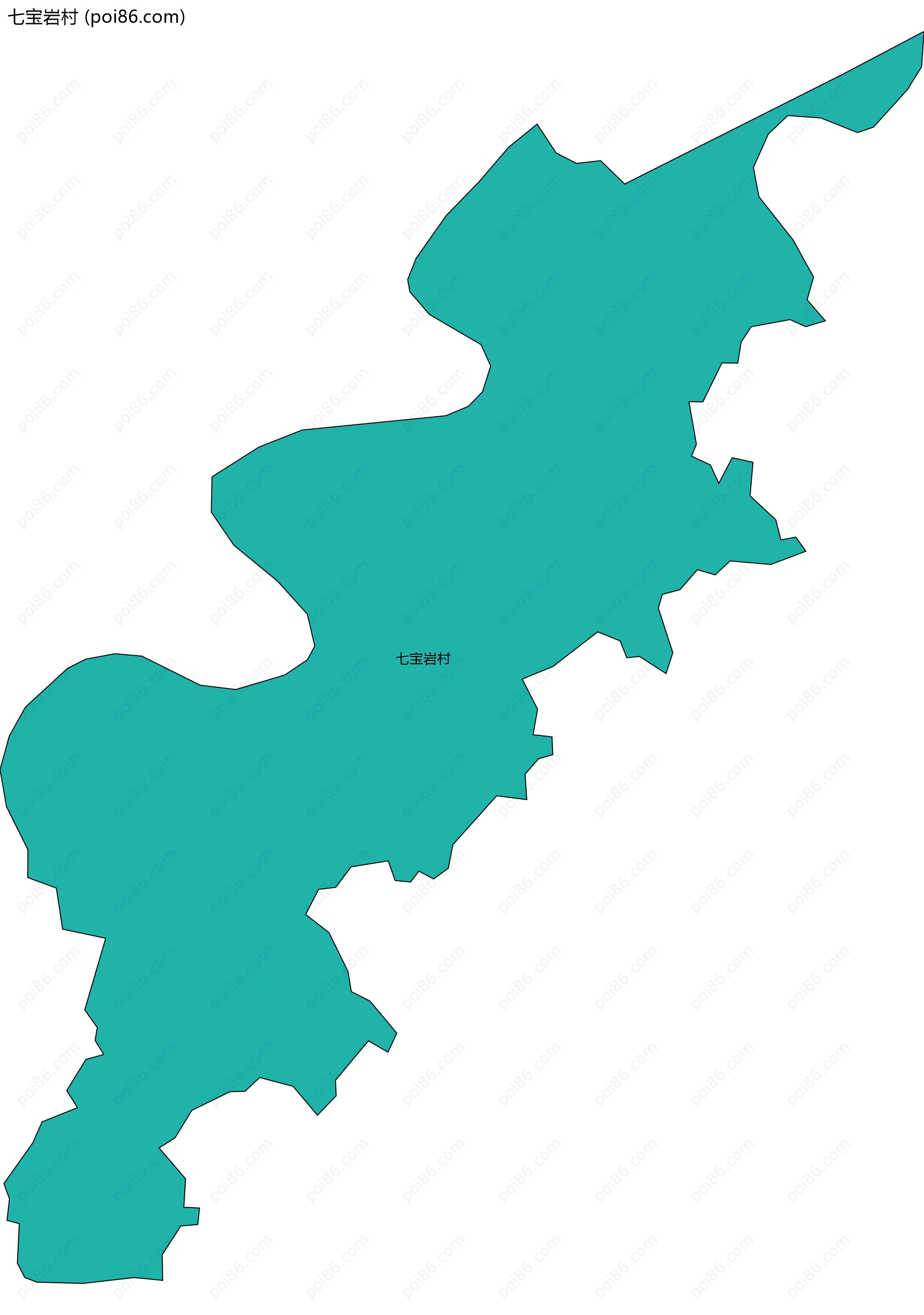 七宝岩村边界地图